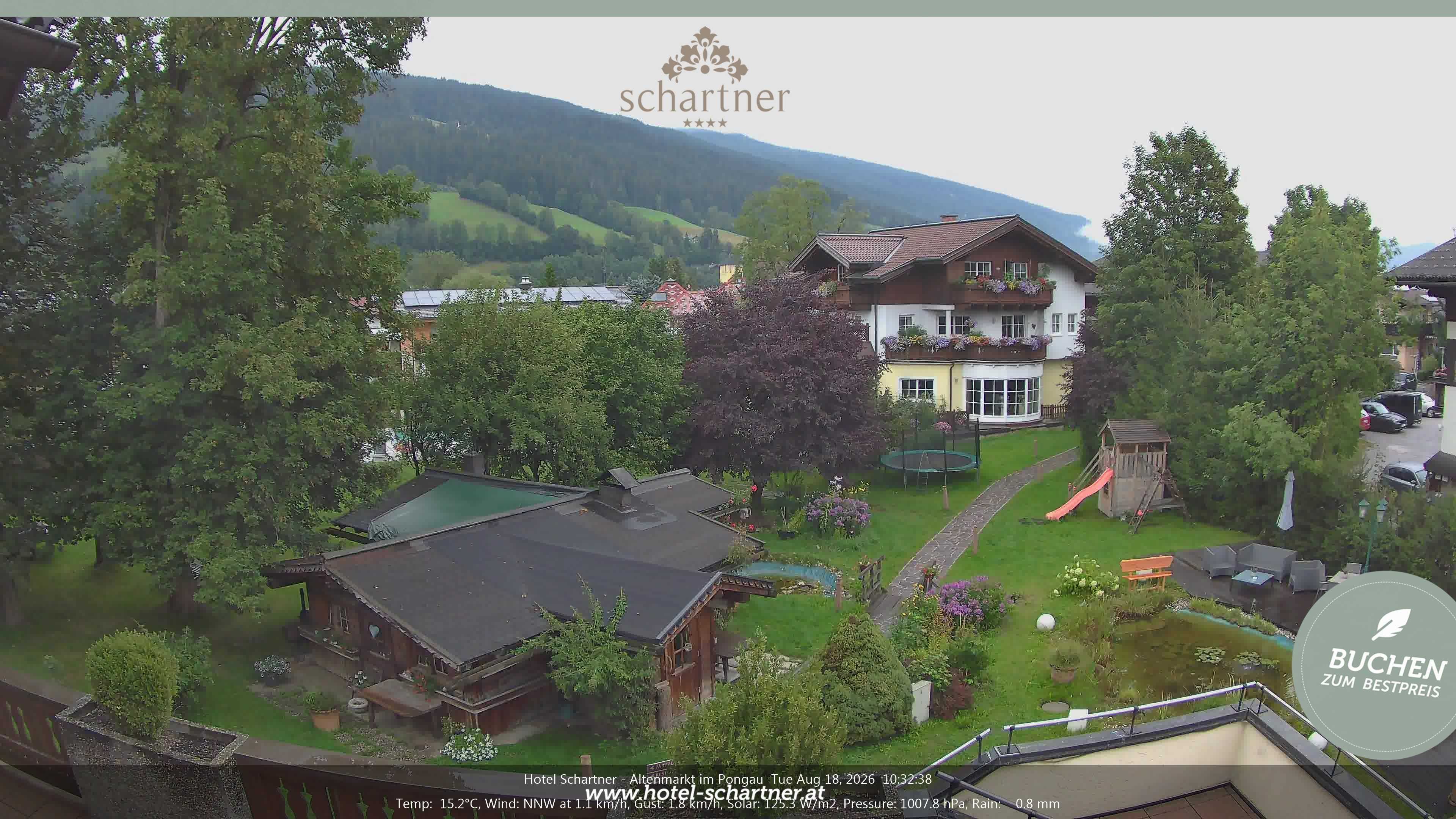 Archiv Foto Webcam Altenmarkt: Hotel Schartner