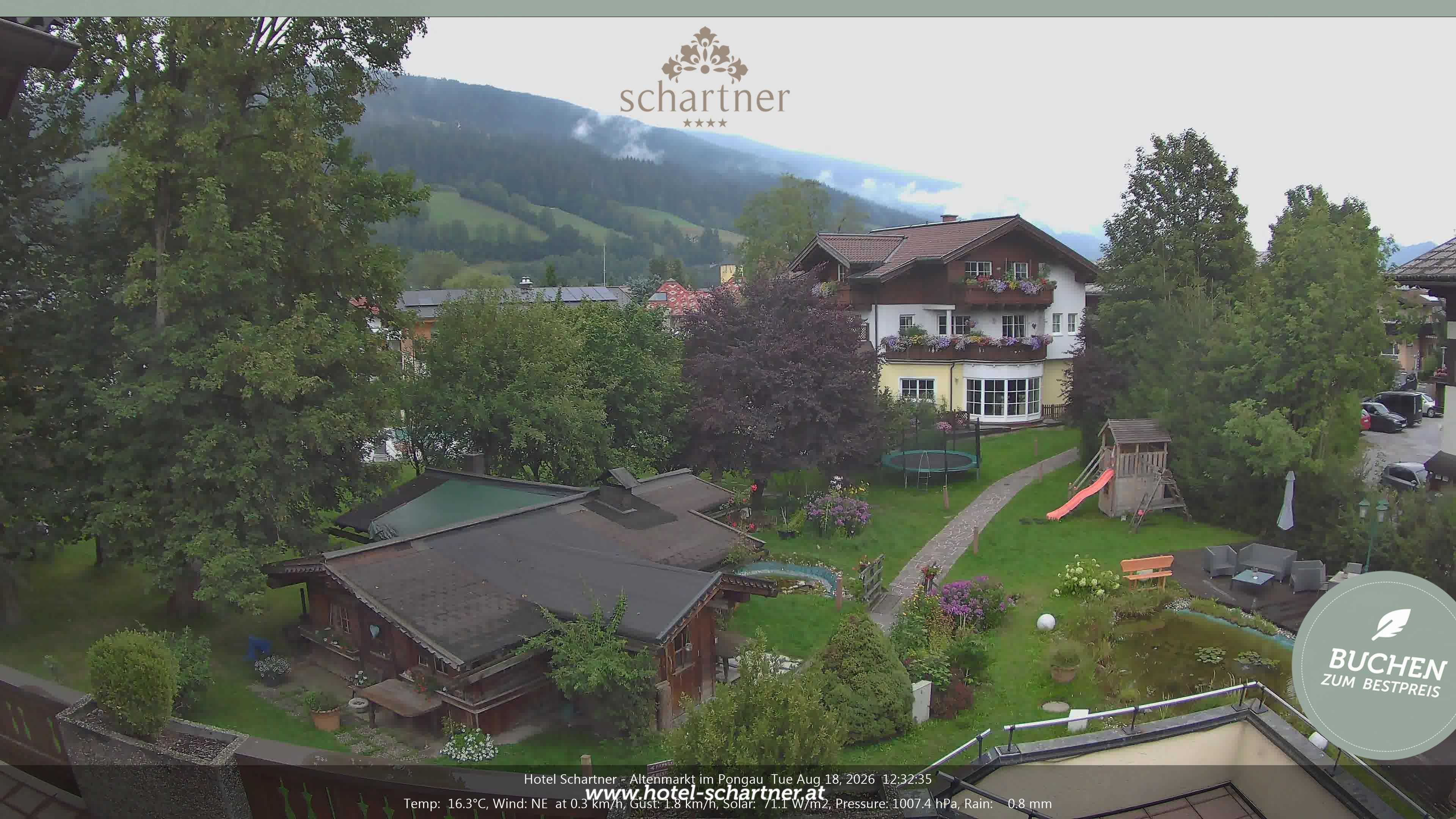 Archiv Foto Webcam Altenmarkt: Hotel Schartner