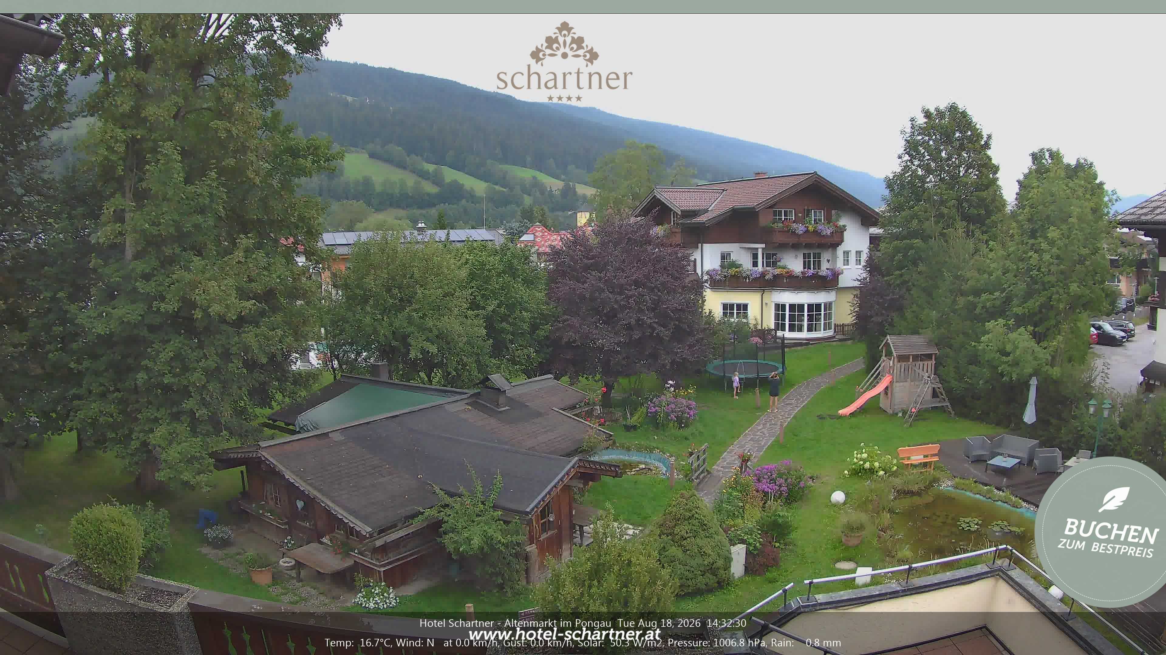Archiv Foto Webcam Altenmarkt: Hotel Schartner