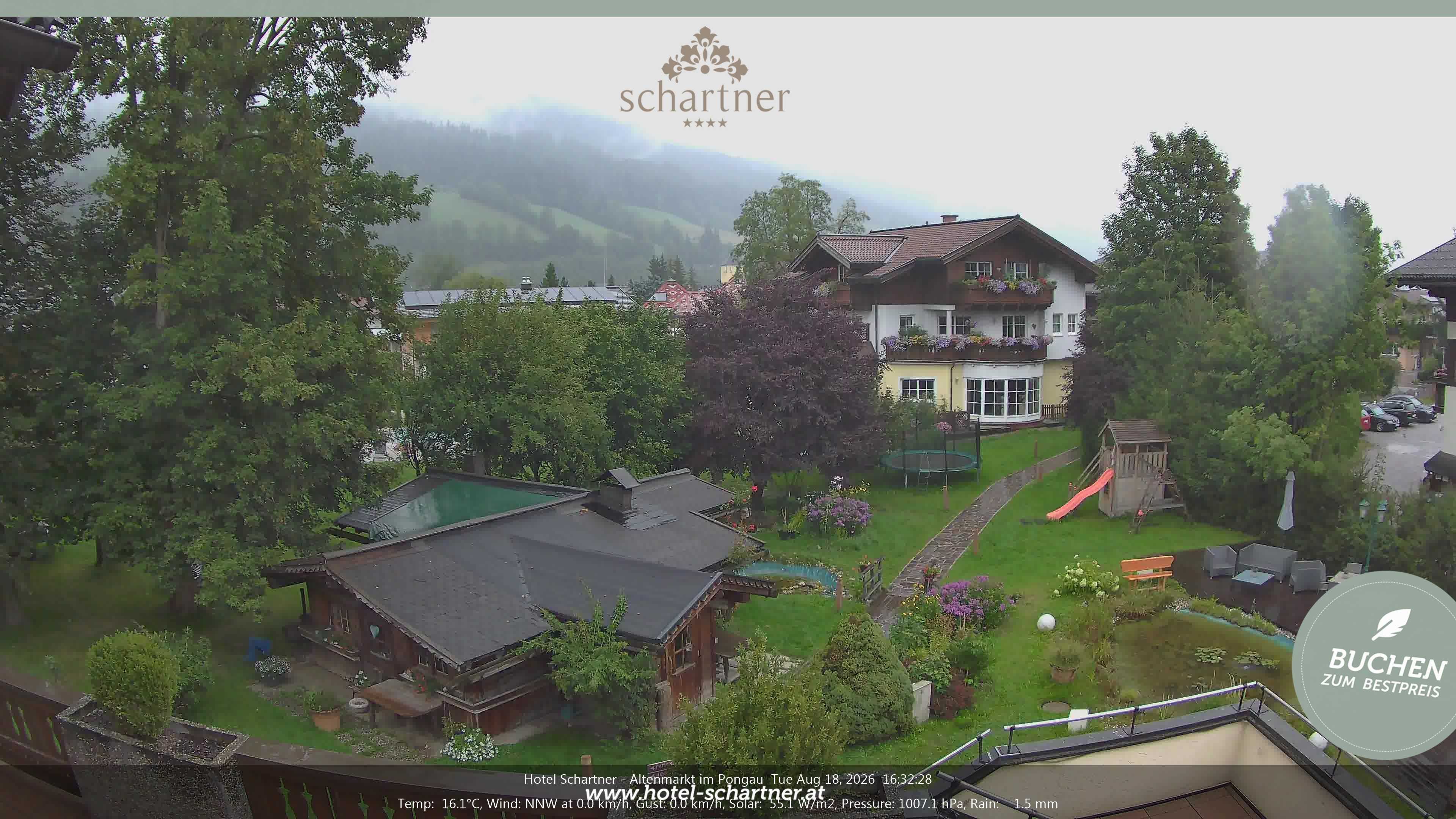 Archiv Foto Webcam Altenmarkt: Hotel Schartner