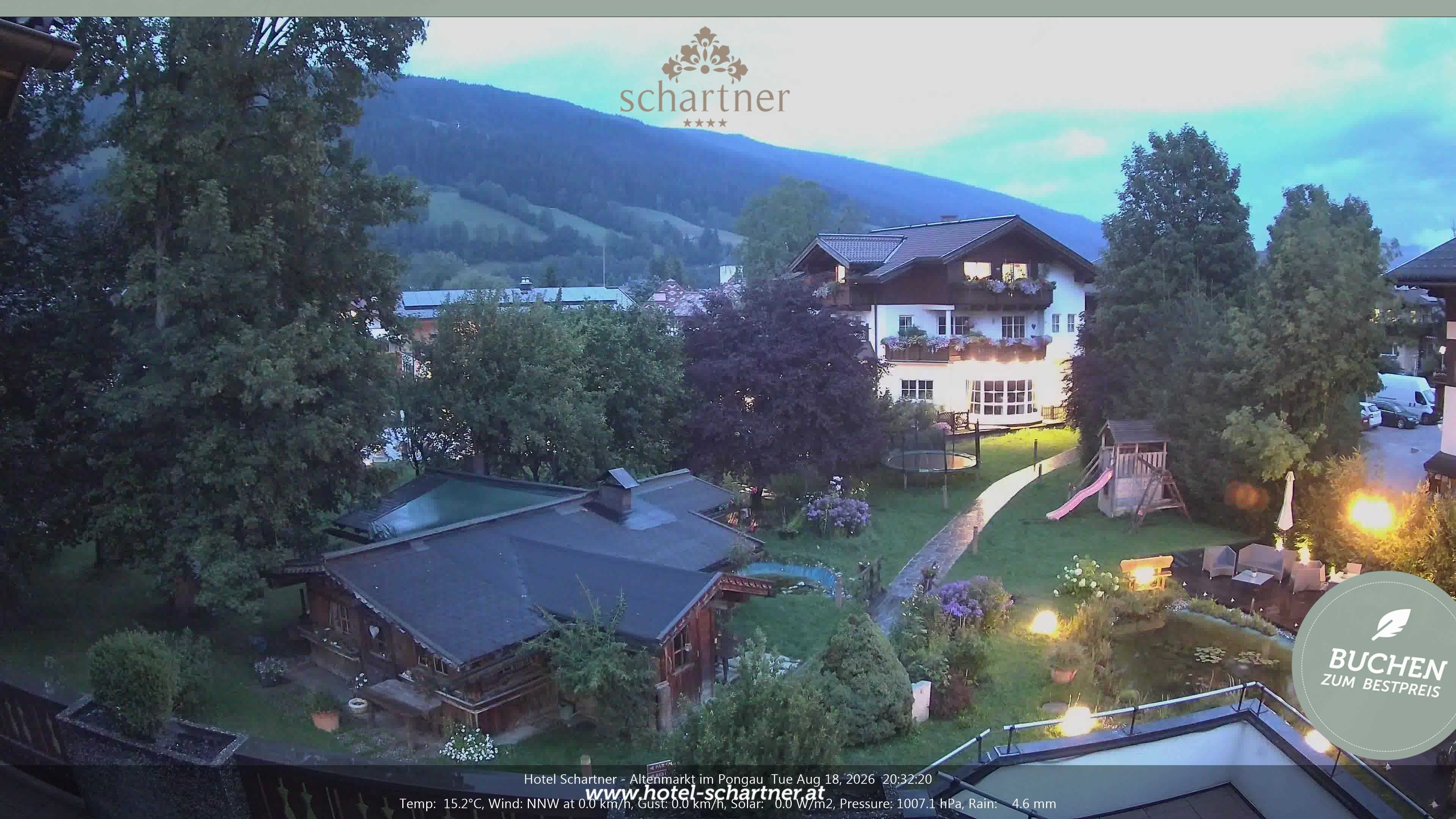 Archiv Foto Webcam Altenmarkt: Hotel Schartner