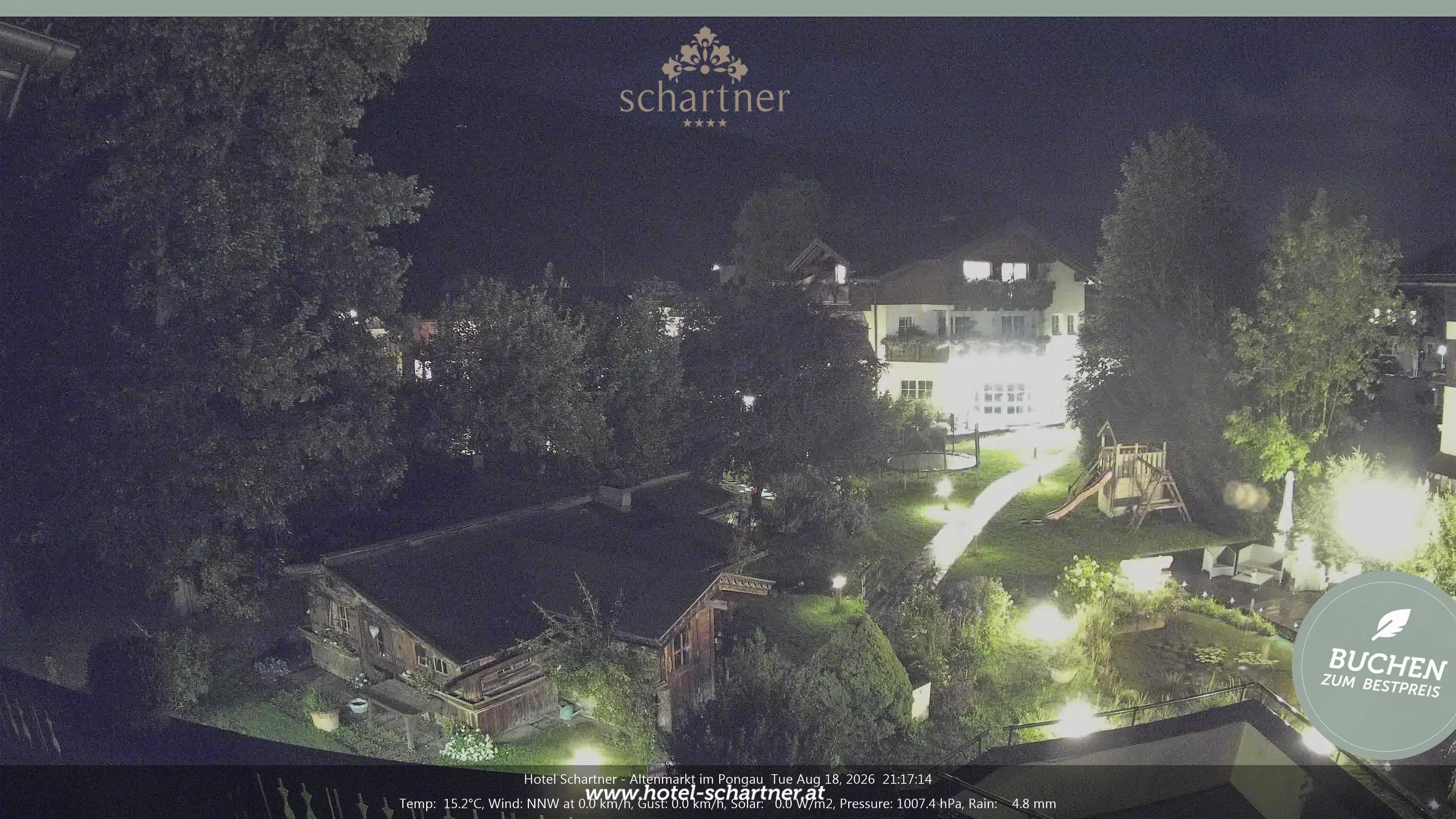 Archiv Foto Webcam Altenmarkt: Hotel Schartner