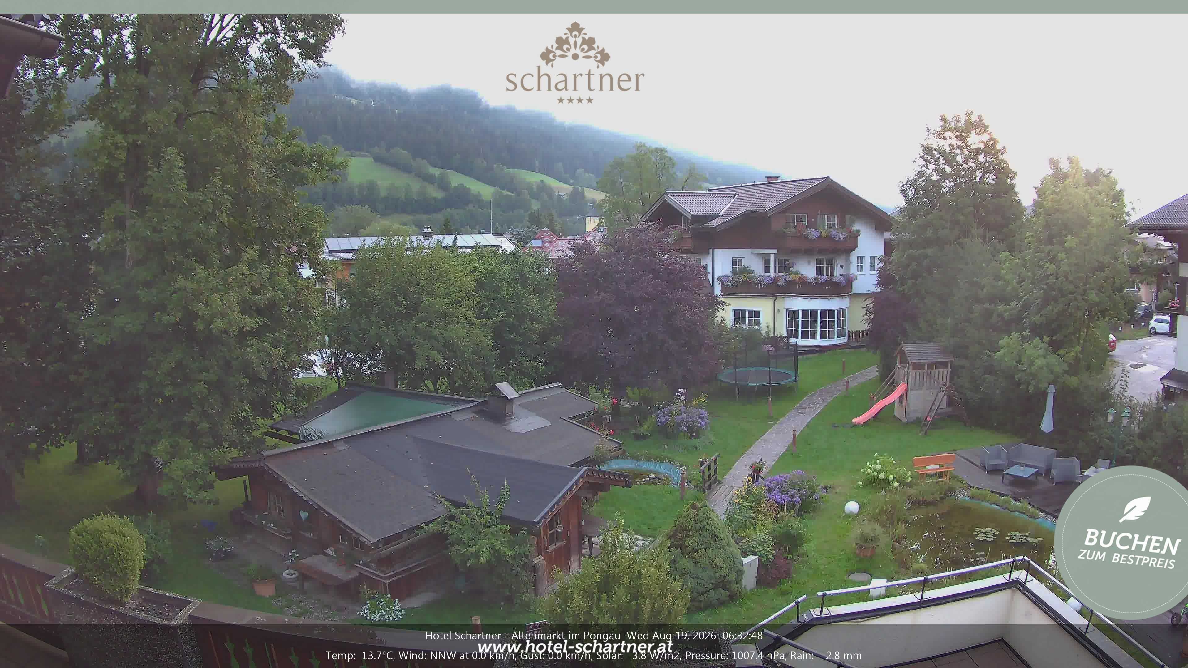 Archiv Foto Webcam Altenmarkt: Hotel Schartner