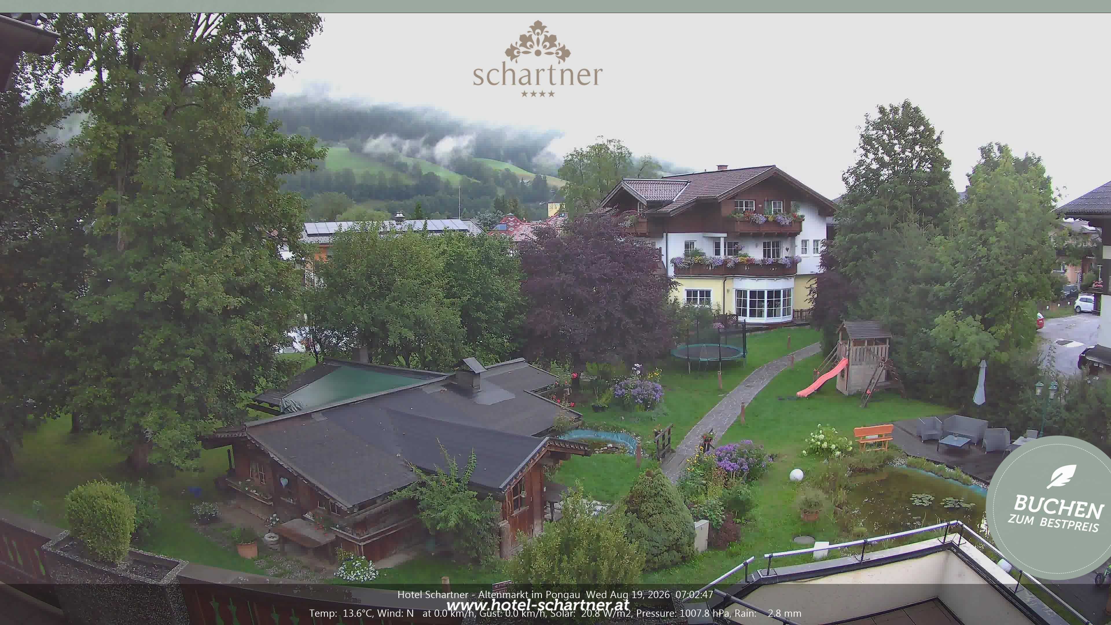 Archiv Foto Webcam Altenmarkt: Hotel Schartner