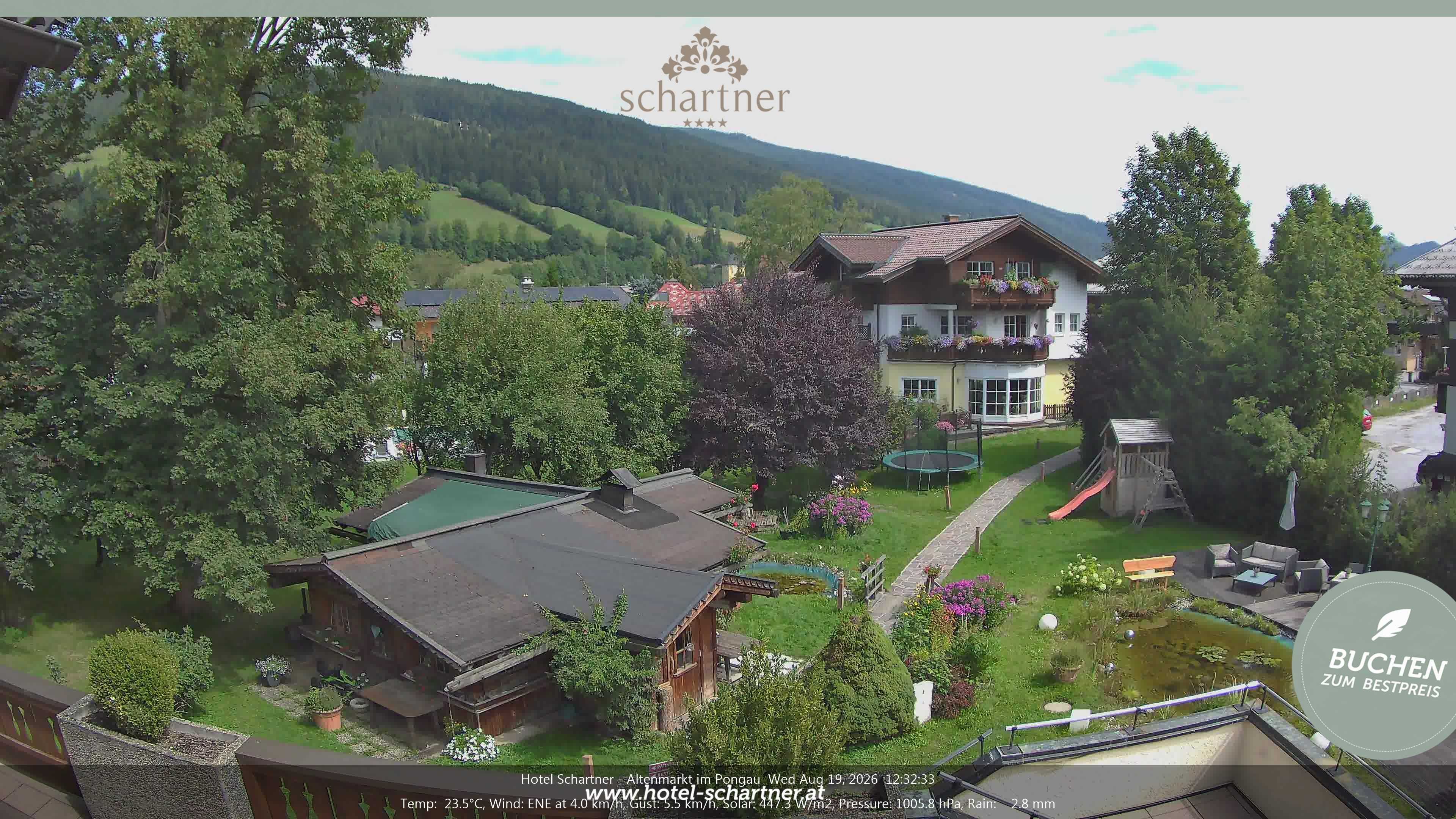 Archiv Foto Webcam Altenmarkt: Hotel Schartner