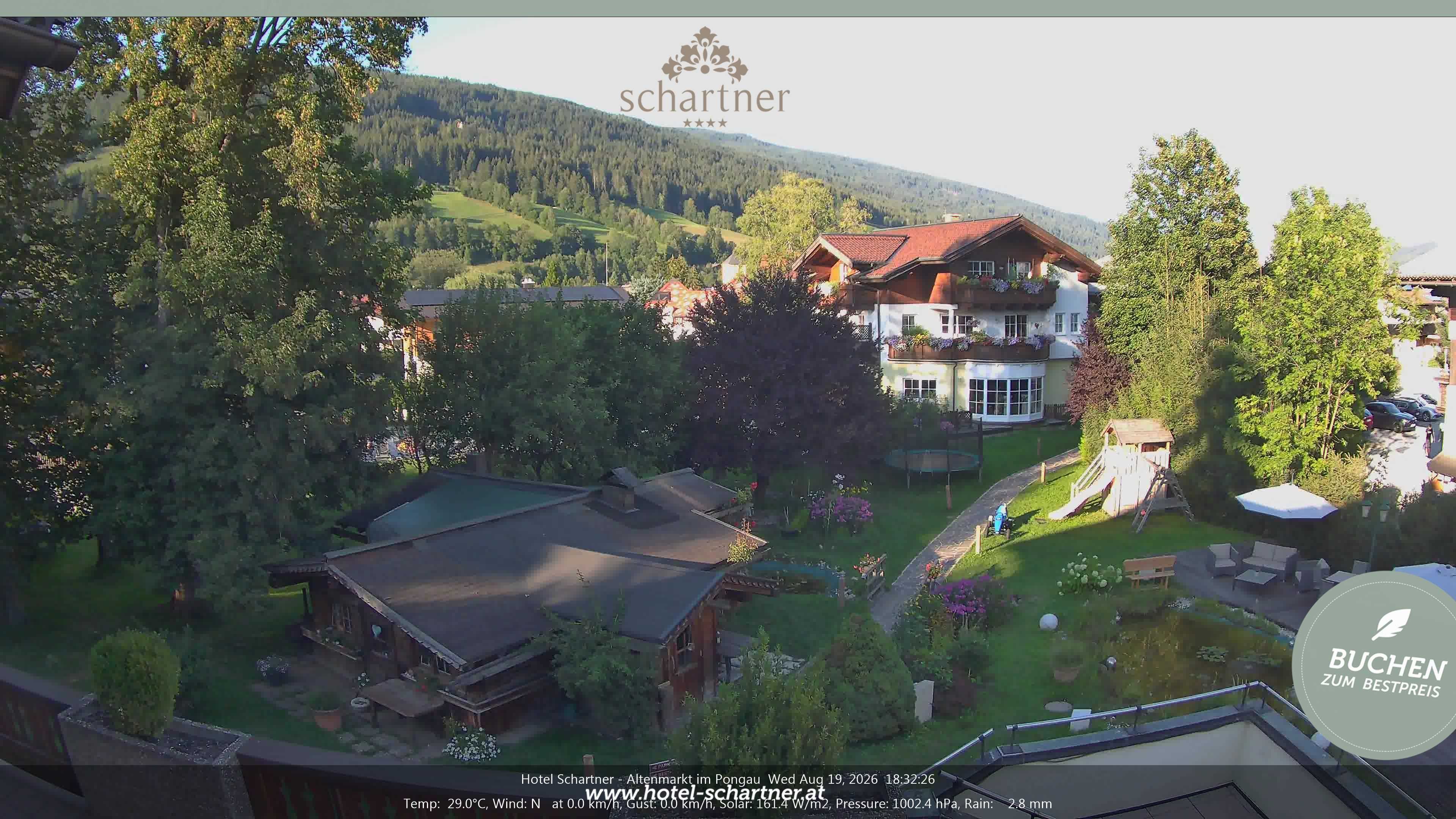 Archiv Foto Webcam Altenmarkt: Hotel Schartner