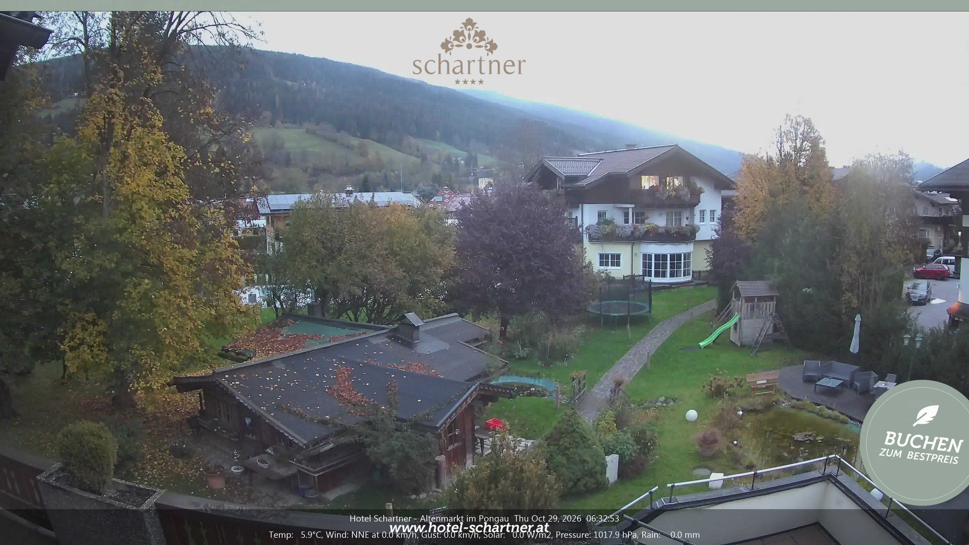 Archiv Foto Webcam Altenmarkt: Hotel Schartner