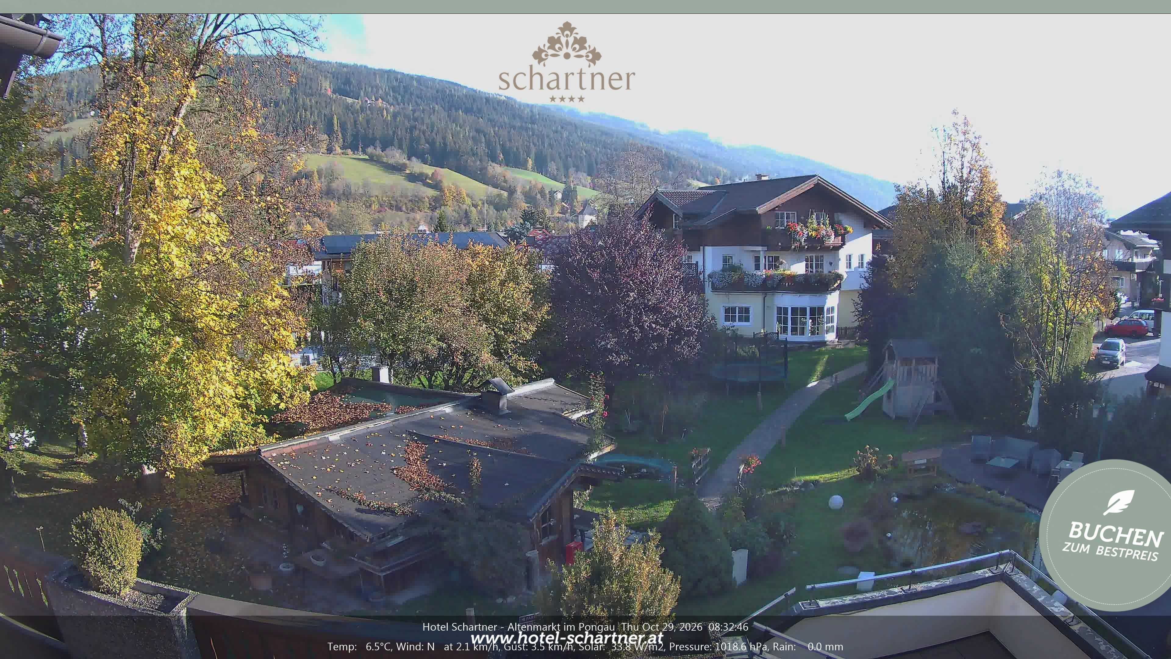 Archiv Foto Webcam Altenmarkt: Hotel Schartner