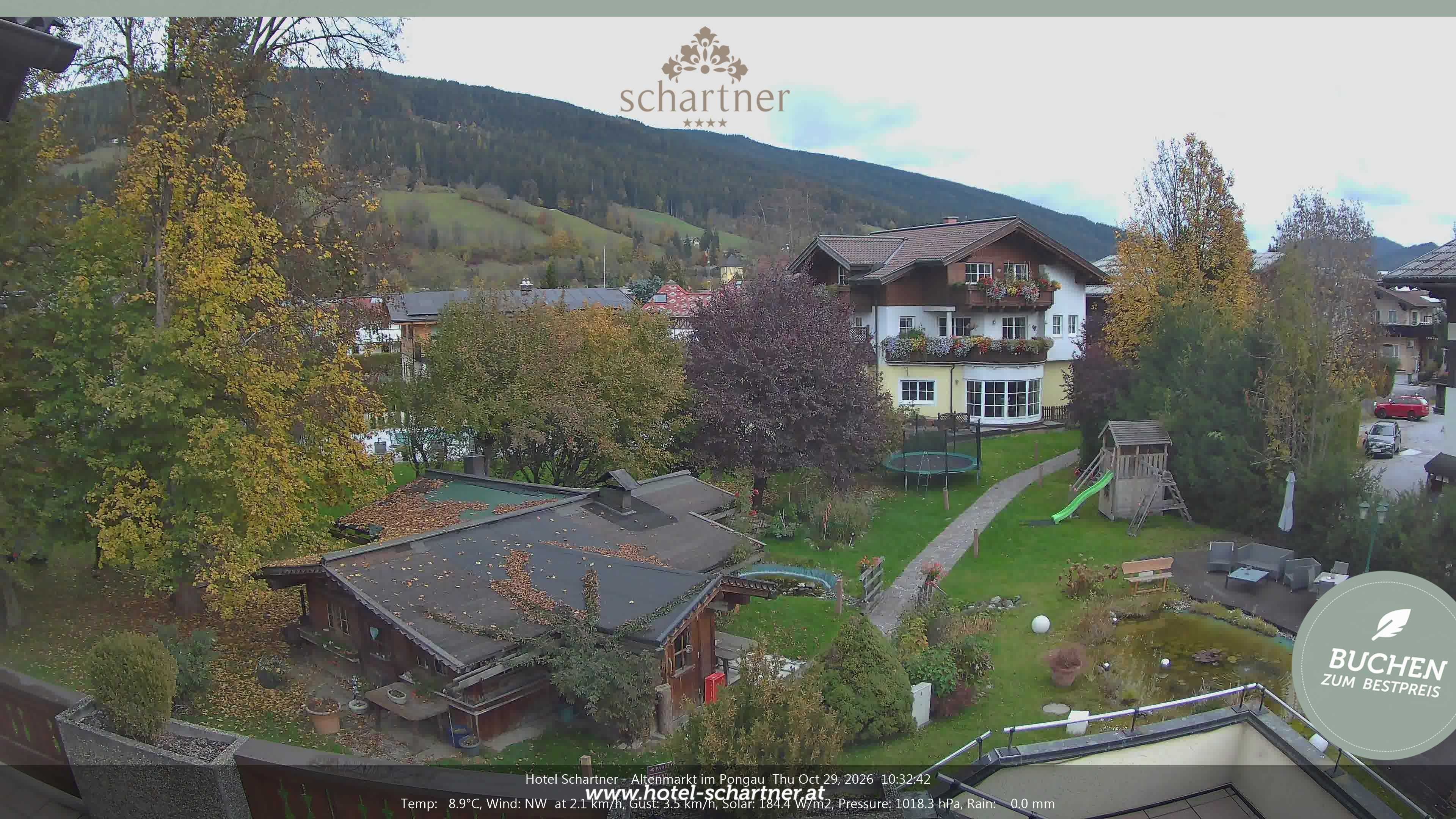 Archiv Foto Webcam Altenmarkt: Hotel Schartner