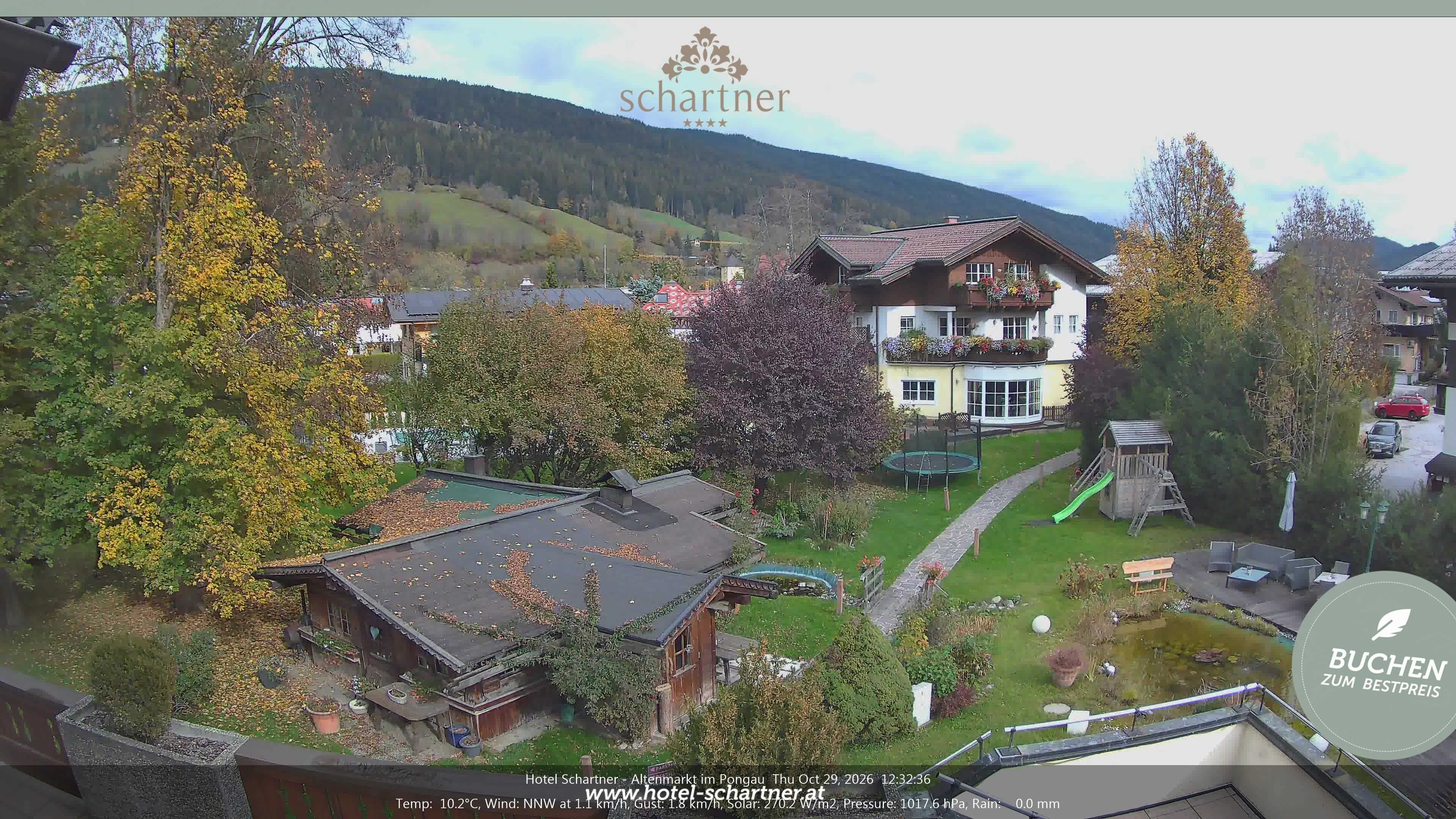 Archiv Foto Webcam Altenmarkt: Hotel Schartner