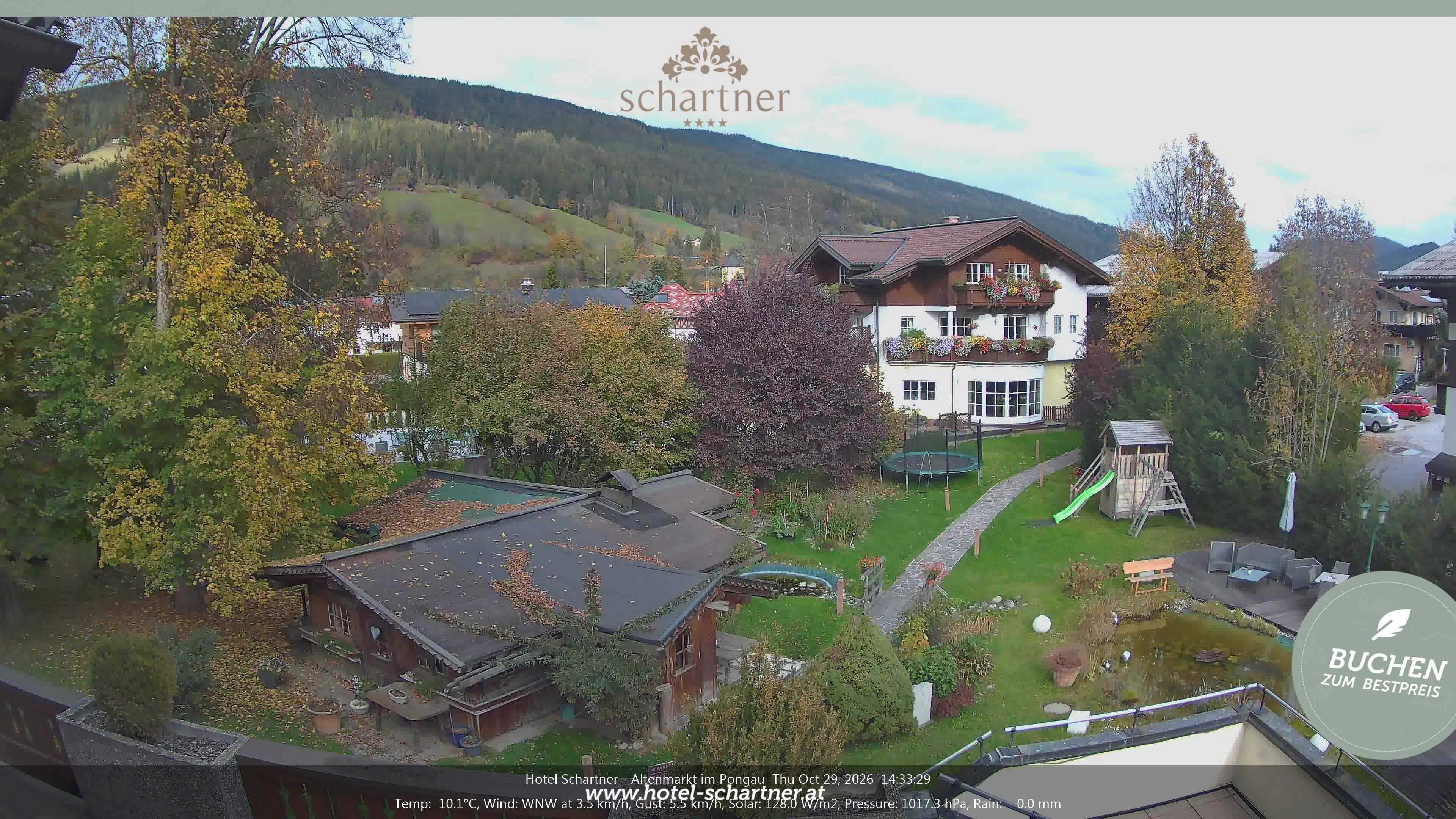 Archiv Foto Webcam Altenmarkt: Hotel Schartner