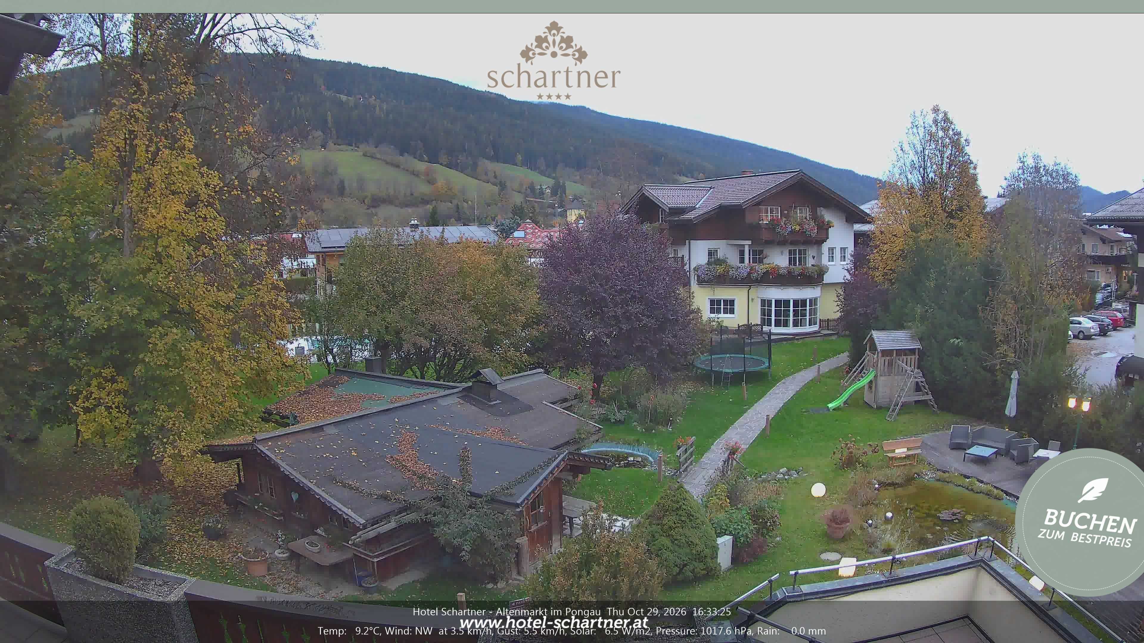 Archiv Foto Webcam Altenmarkt: Hotel Schartner
