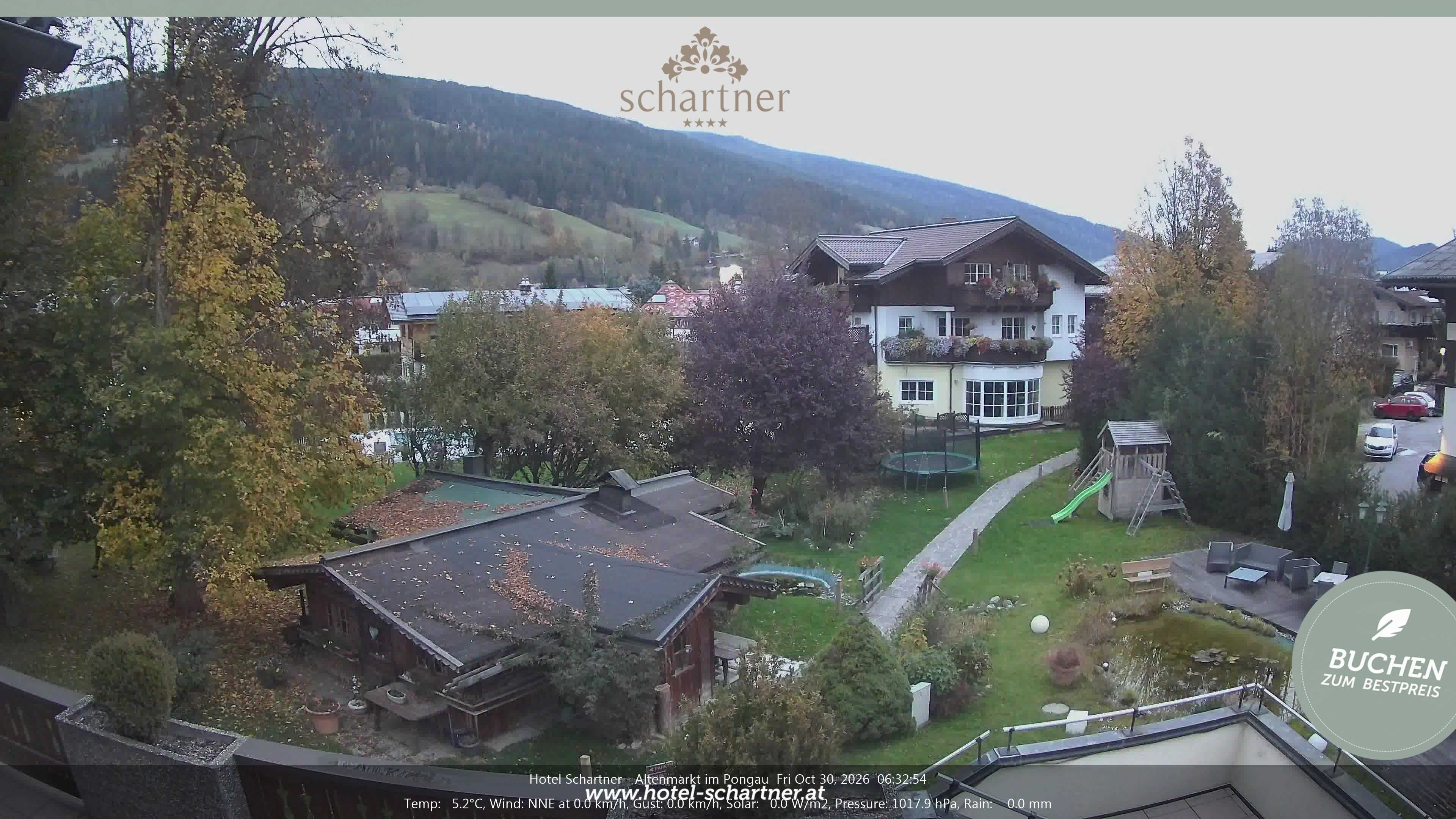 Archived image Webcam Altenmarkt im Pongau: Hotel Schartner