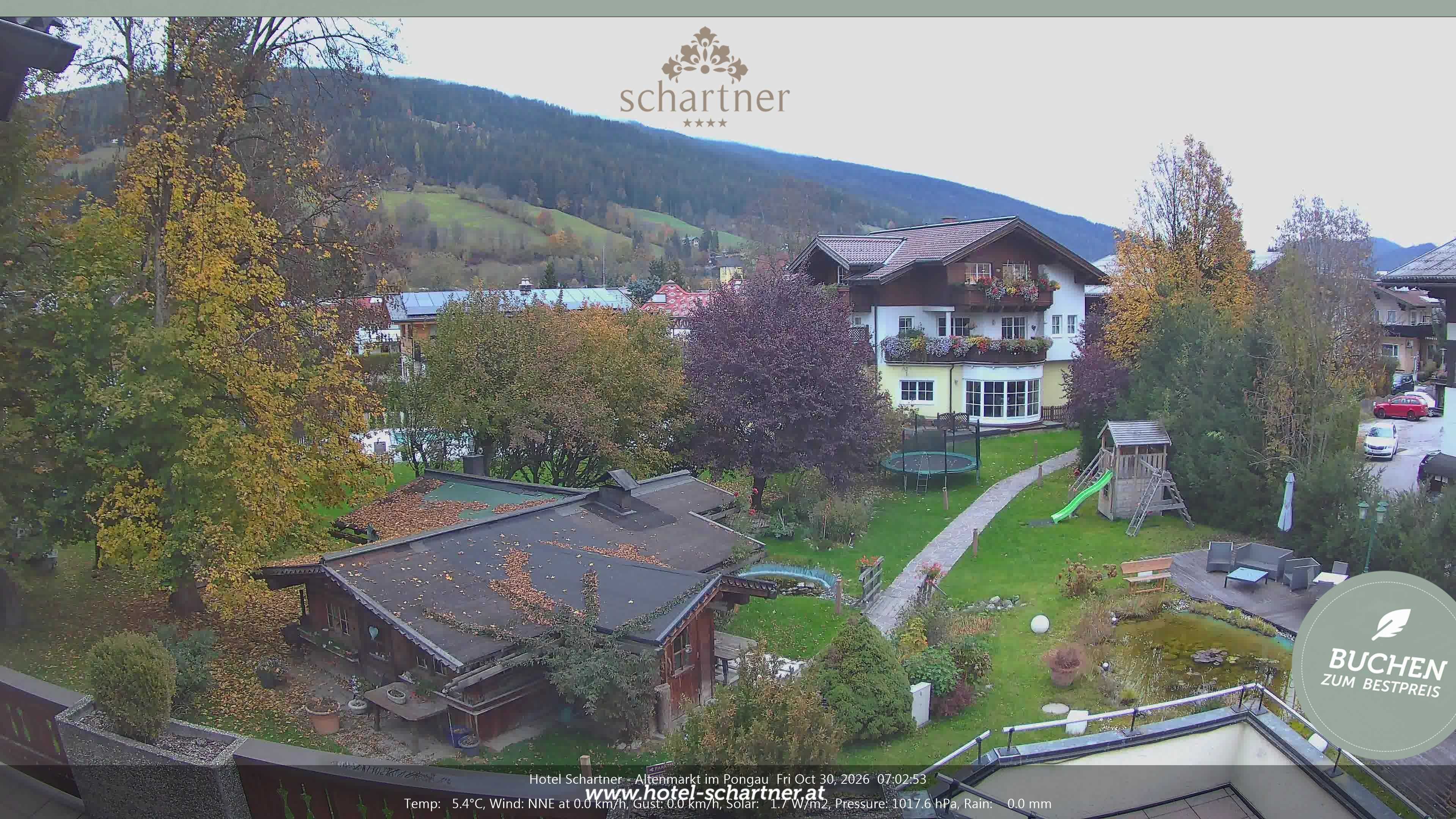 Archived image Webcam Altenmarkt im Pongau: Hotel Schartner