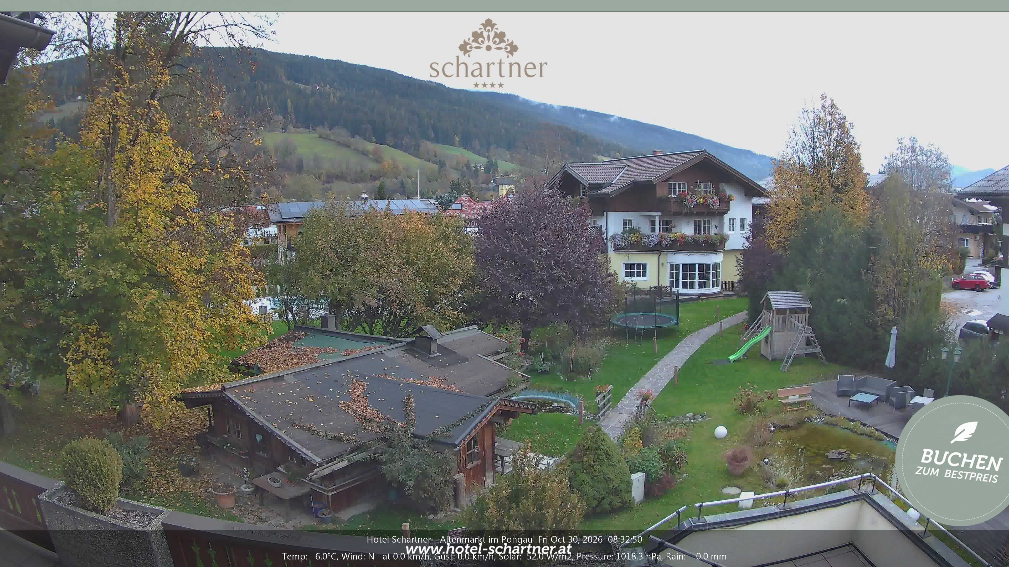 Archived image Webcam Altenmarkt im Pongau: Hotel Schartner