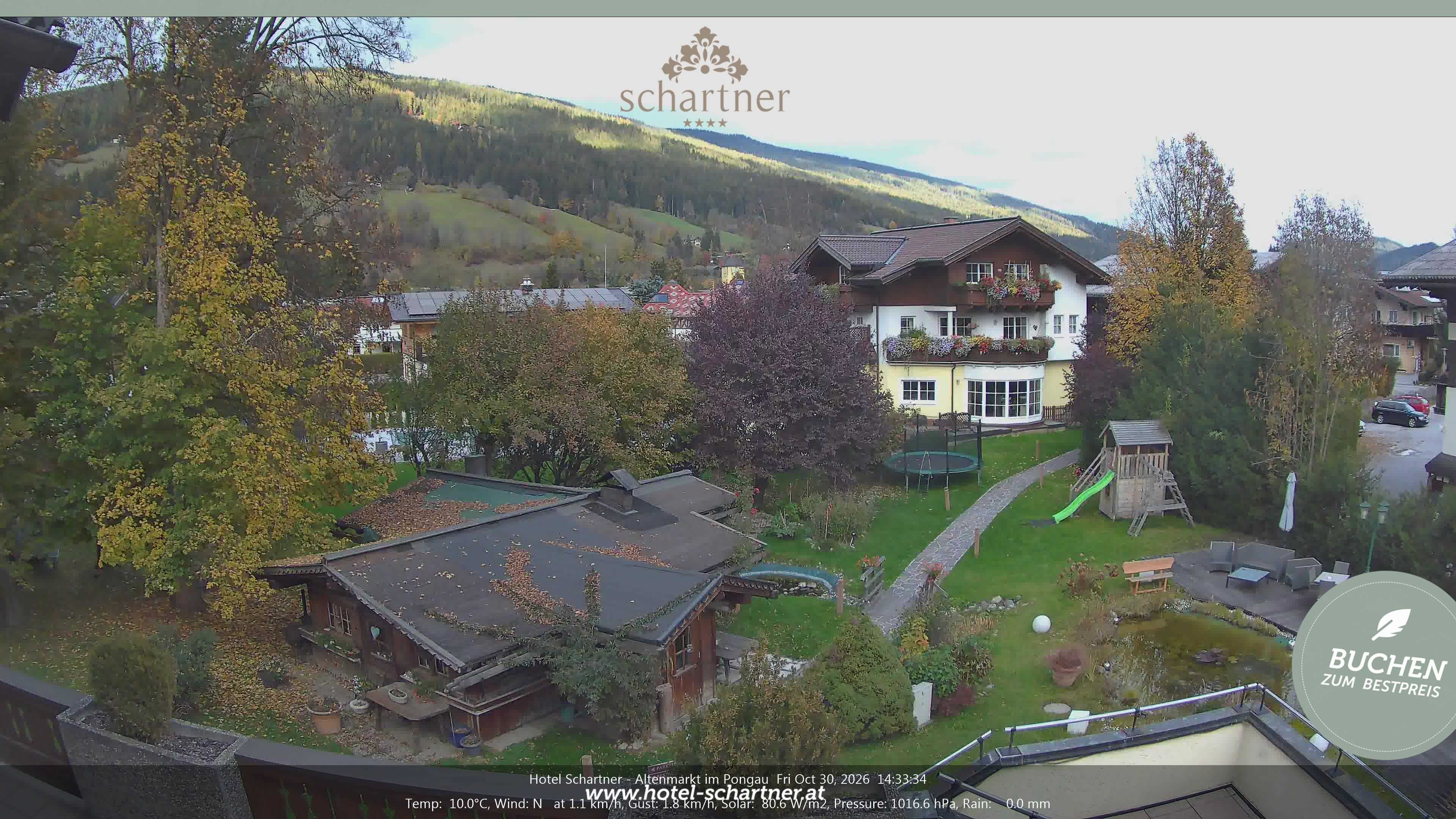 Archiv Foto Webcam Altenmarkt: Hotel Schartner
