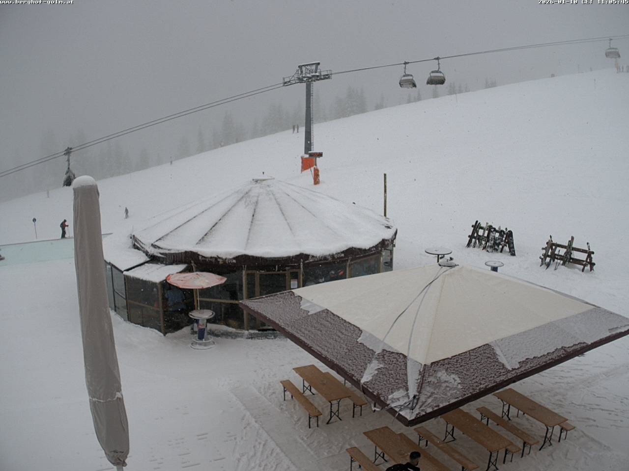 Archived image Webcam mountain restaurant "Berghof Golm", Vorarlberg