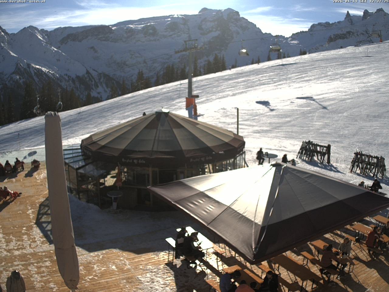 Archived image Webcam mountain restaurant "Berghof Golm", Vorarlberg