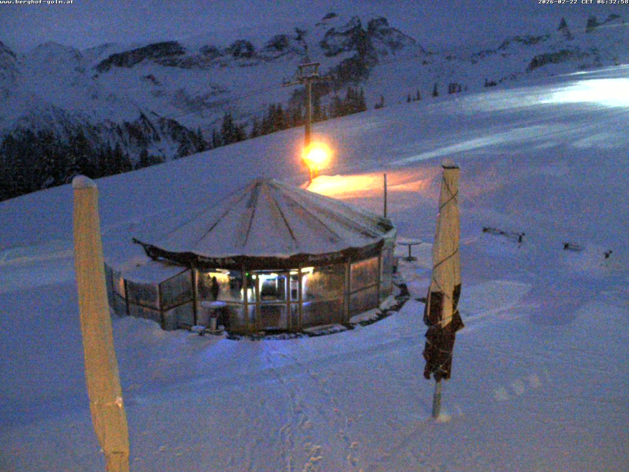 Archived image Webcam mountain restaurant "Berghof Golm", Vorarlberg