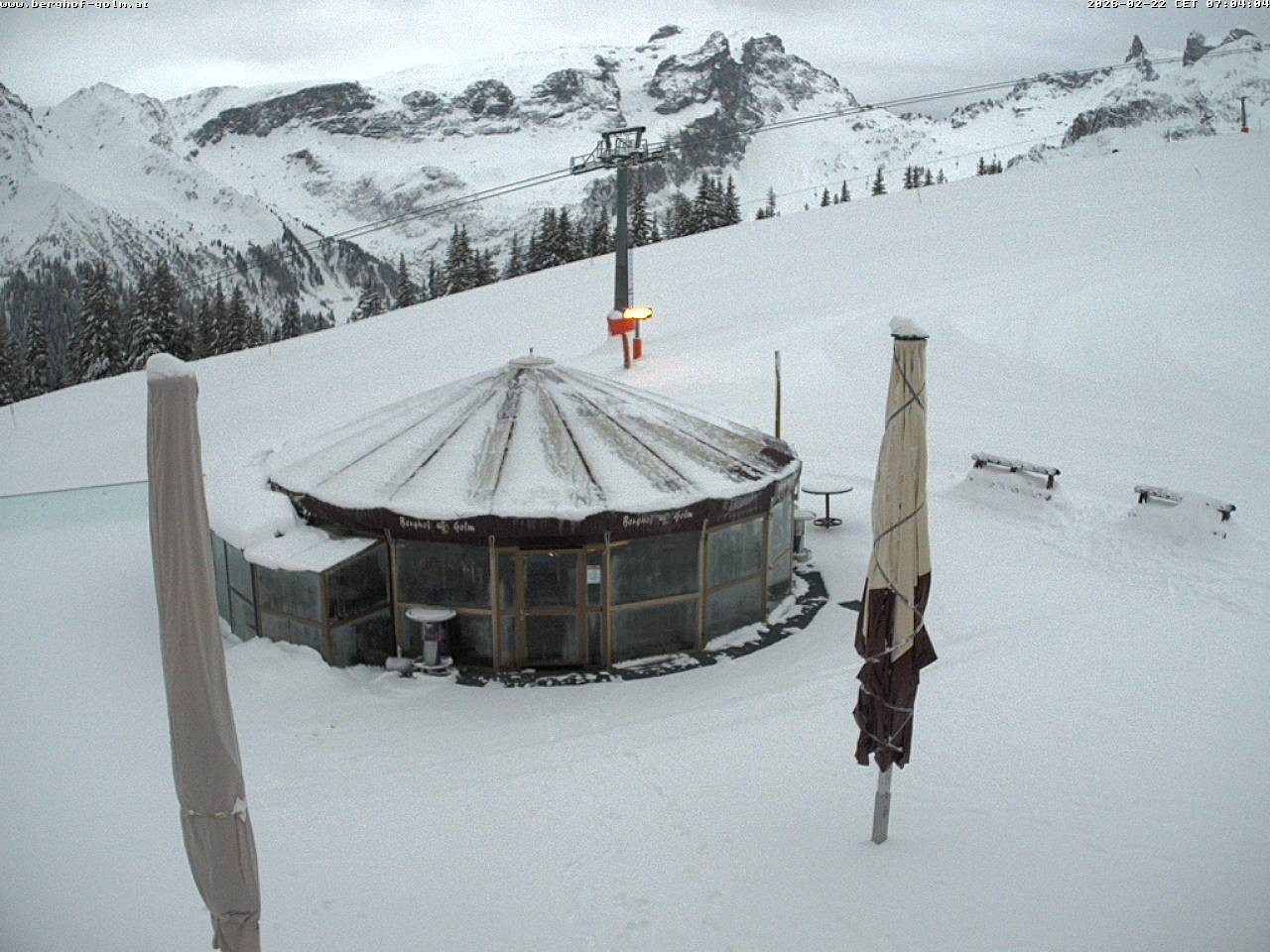 Archived image Webcam mountain restaurant "Berghof Golm", Vorarlberg