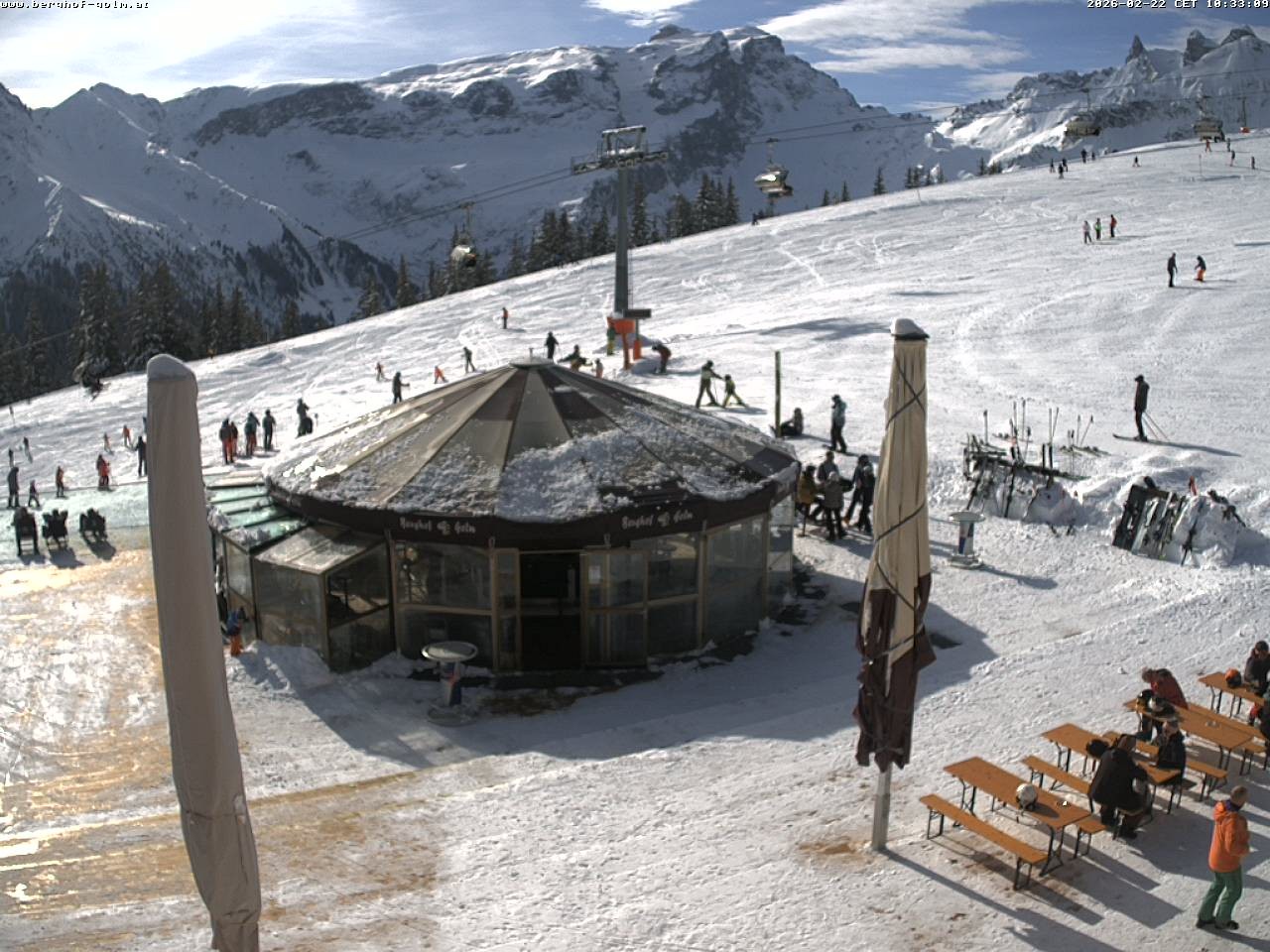 Archived image Webcam mountain restaurant "Berghof Golm", Vorarlberg