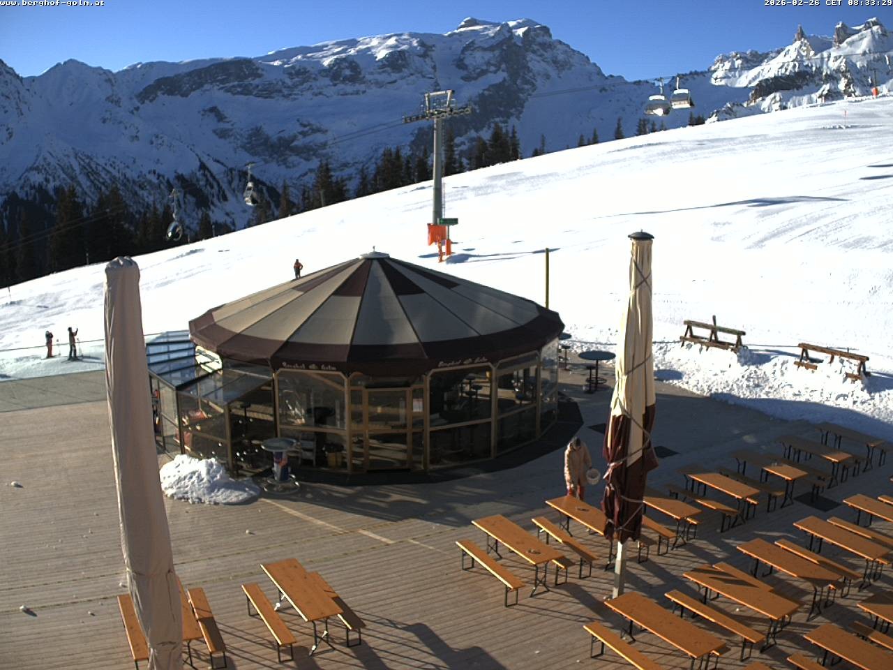 Archived image Webcam mountain restaurant "Berghof Golm", Vorarlberg