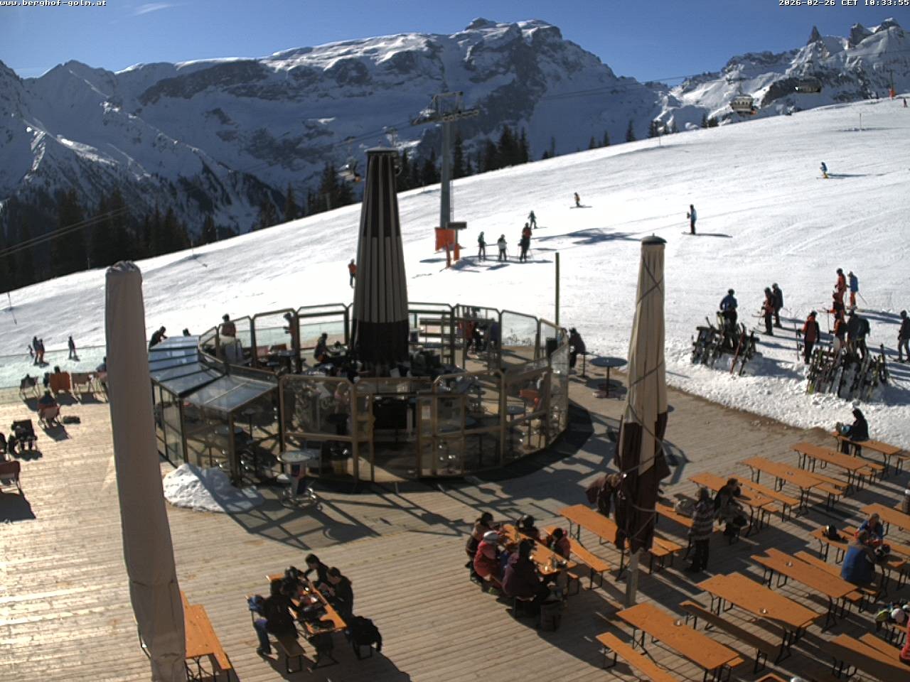 Archived image Webcam mountain restaurant "Berghof Golm", Vorarlberg