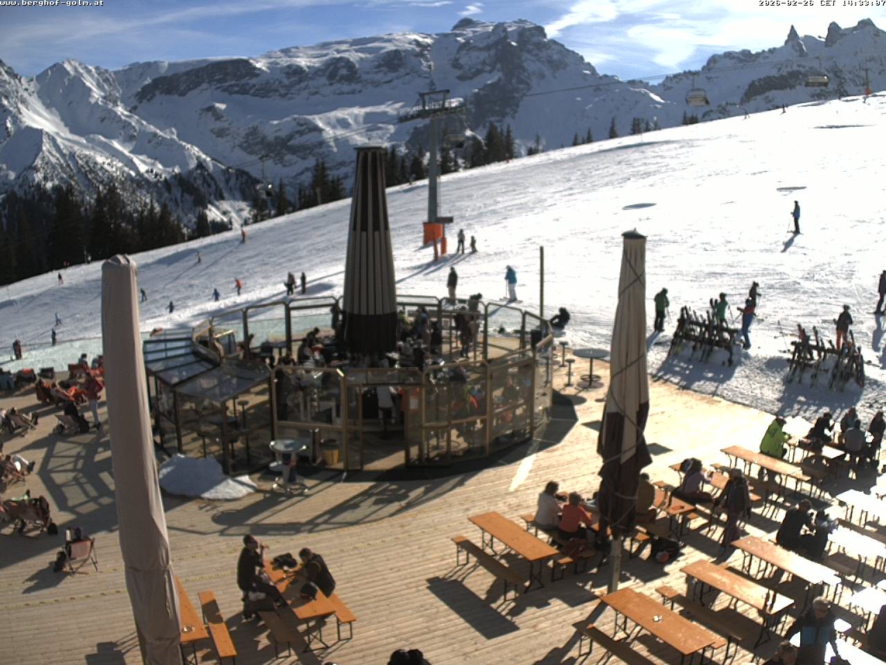 Archived image Webcam mountain restaurant "Berghof Golm", Vorarlberg