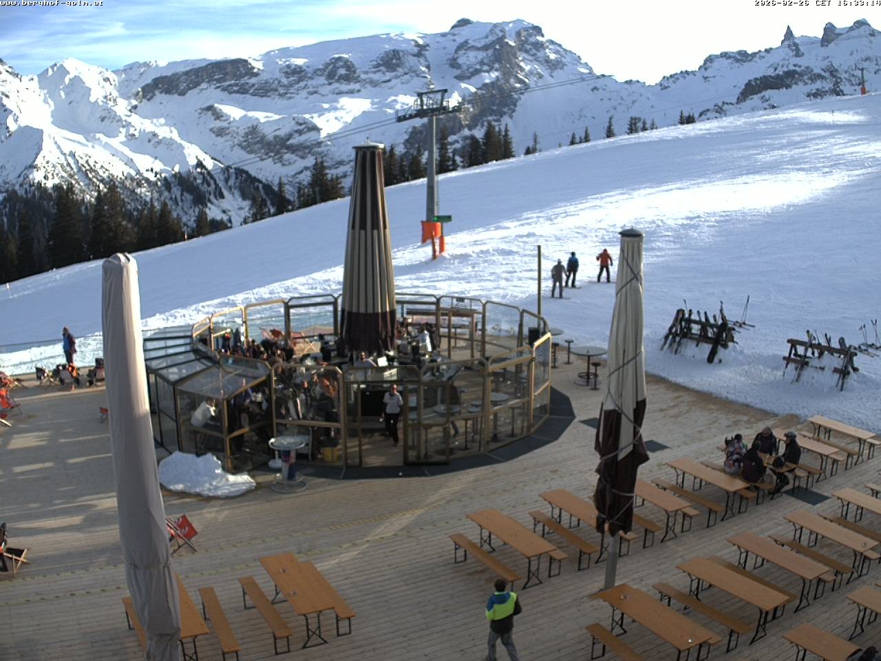 Archived image Webcam mountain restaurant "Berghof Golm", Vorarlberg