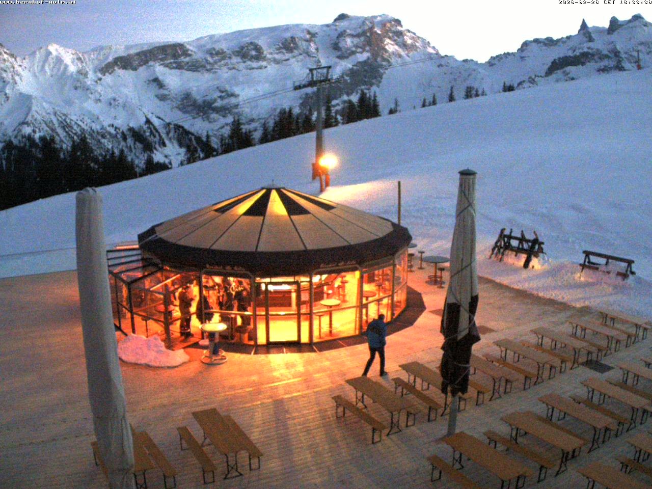 Archived image Webcam mountain restaurant "Berghof Golm", Vorarlberg