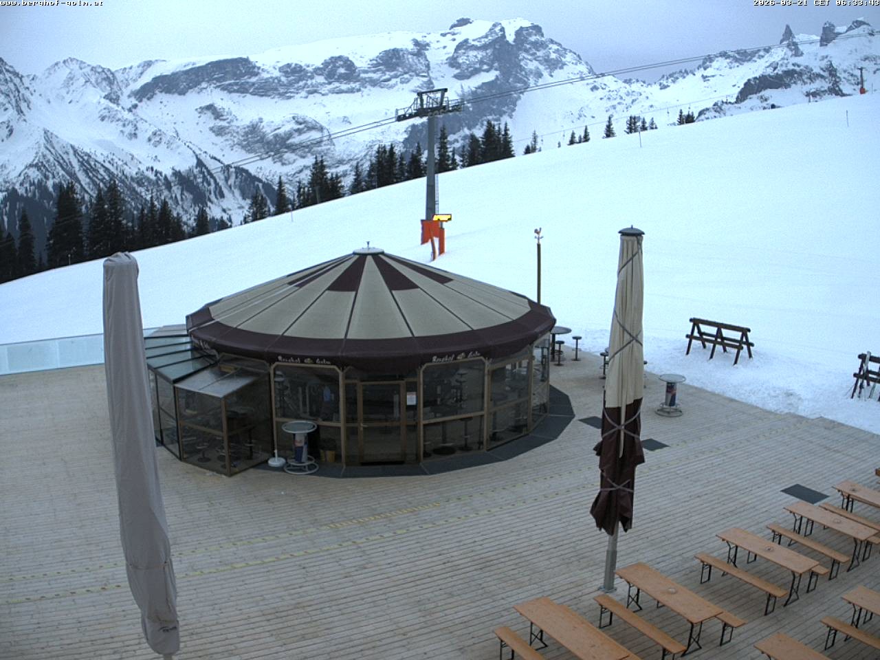 Archived image Webcam mountain restaurant "Berghof Golm", Vorarlberg