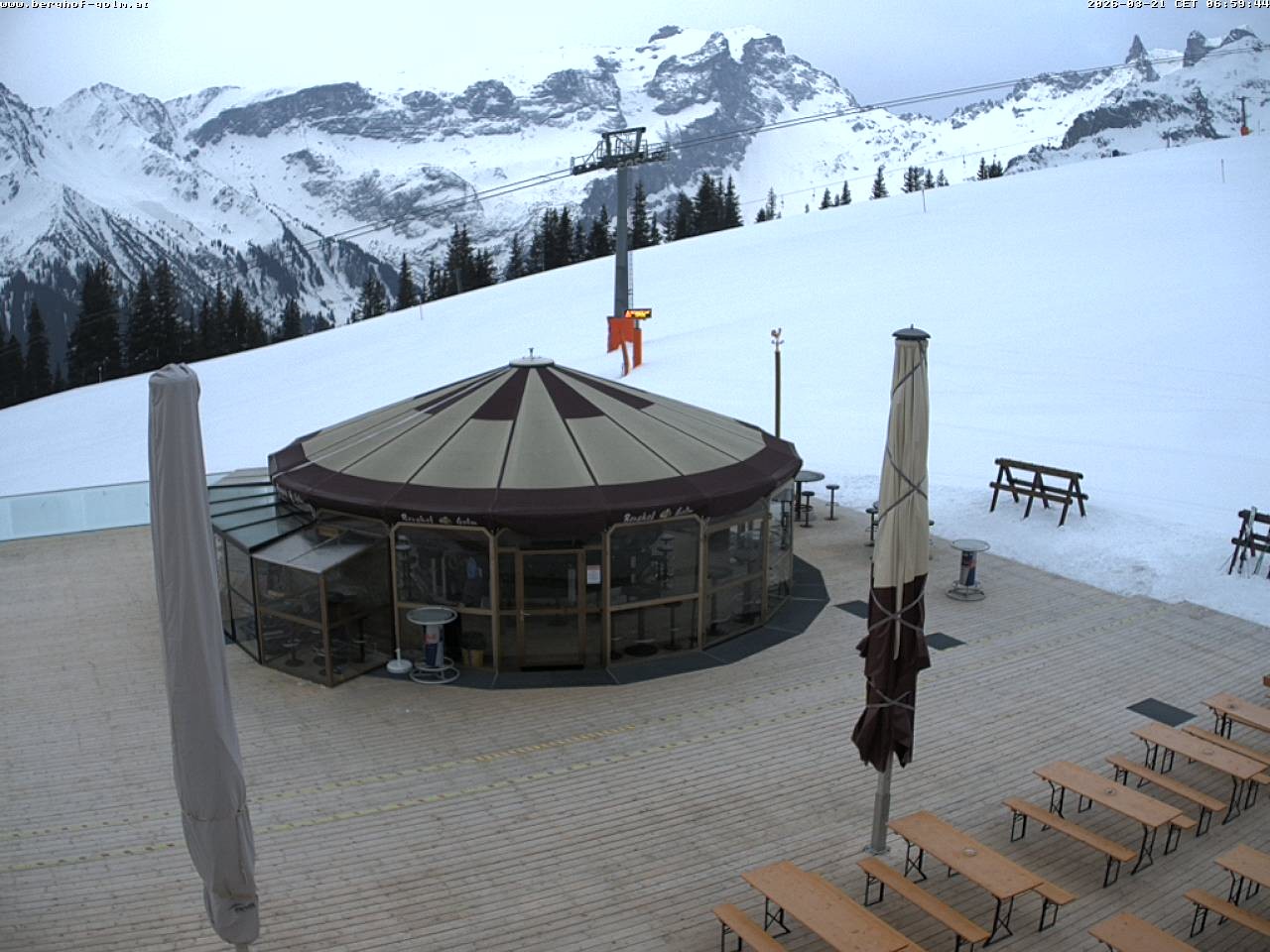 Archived image Webcam mountain restaurant "Berghof Golm", Vorarlberg