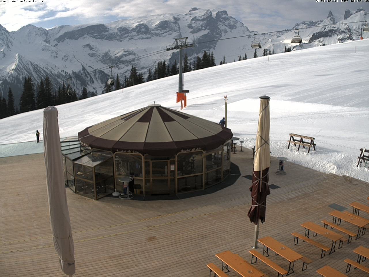 Archived image Webcam mountain restaurant "Berghof Golm", Vorarlberg