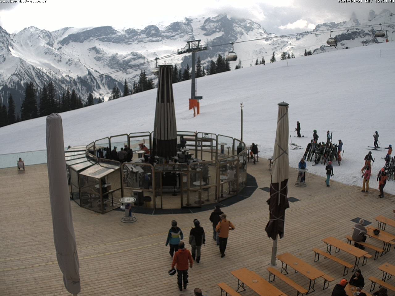 Archived image Webcam mountain restaurant "Berghof Golm", Vorarlberg