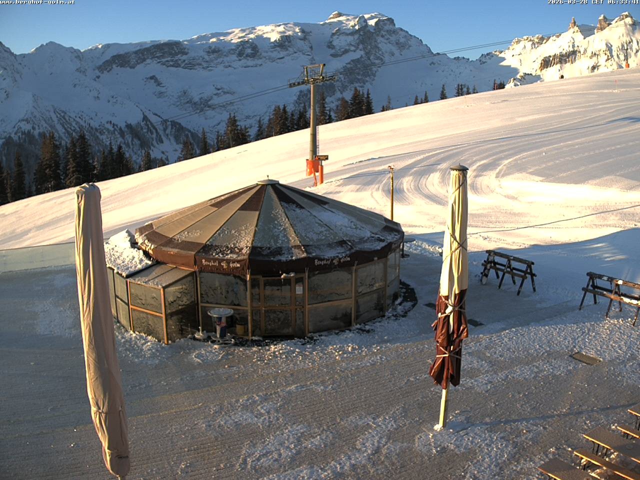 Archived image Webcam mountain restaurant "Berghof Golm", Vorarlberg