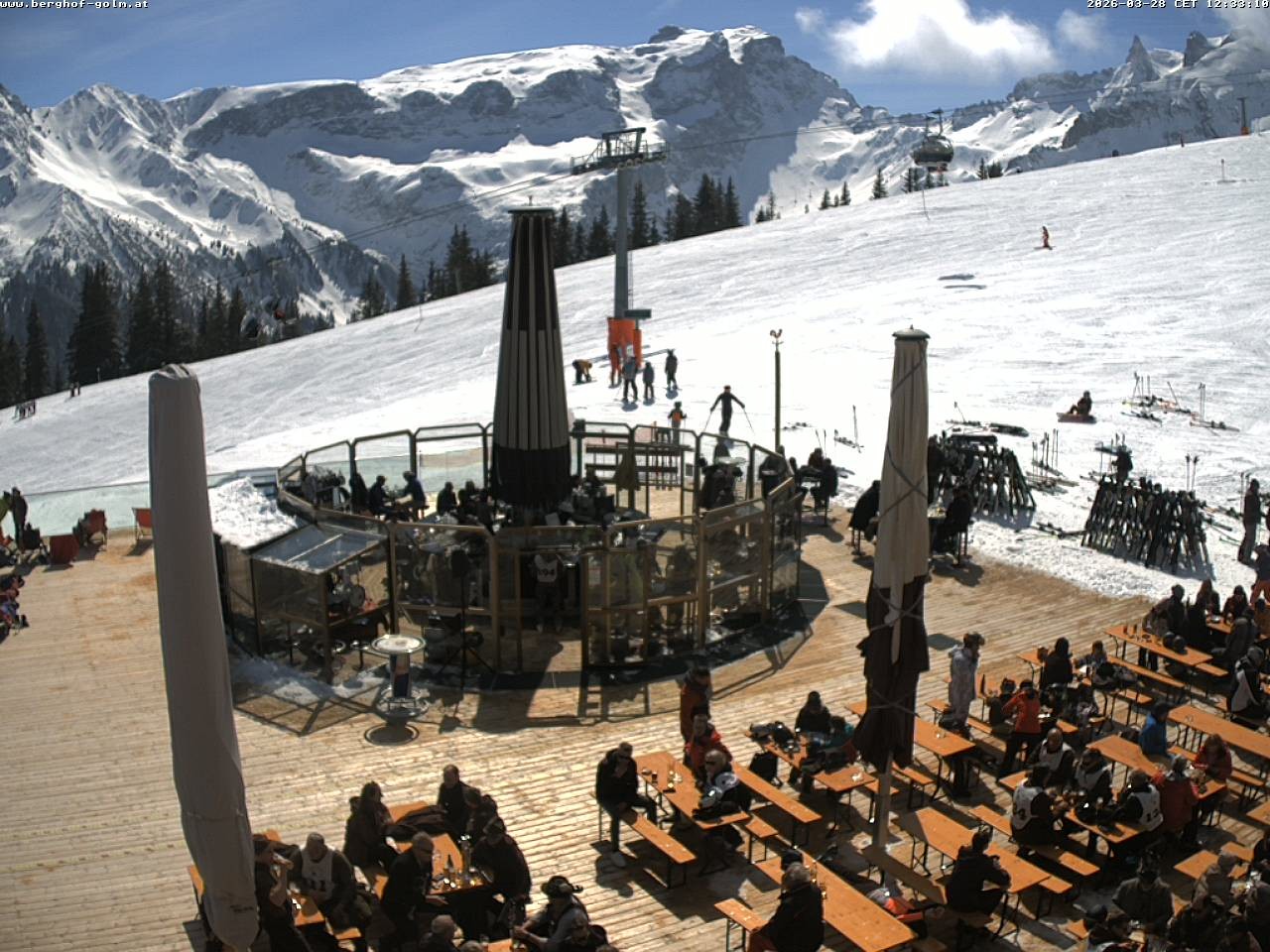 Archived image Webcam mountain restaurant "Berghof Golm", Vorarlberg