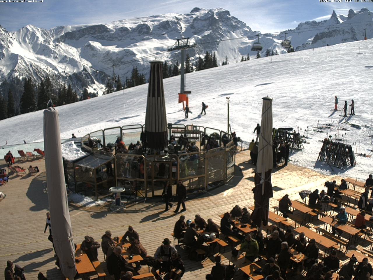 Archived image Webcam mountain restaurant "Berghof Golm", Vorarlberg