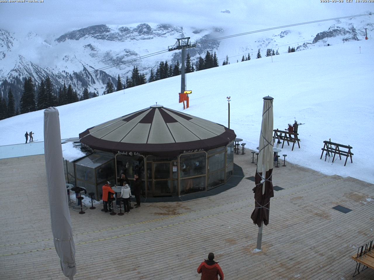 Archived image Webcam mountain restaurant "Berghof Golm", Vorarlberg