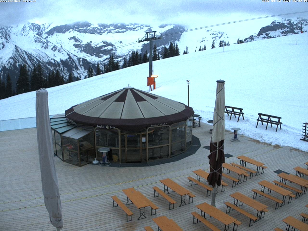 Archived image Webcam mountain restaurant "Berghof Golm", Vorarlberg