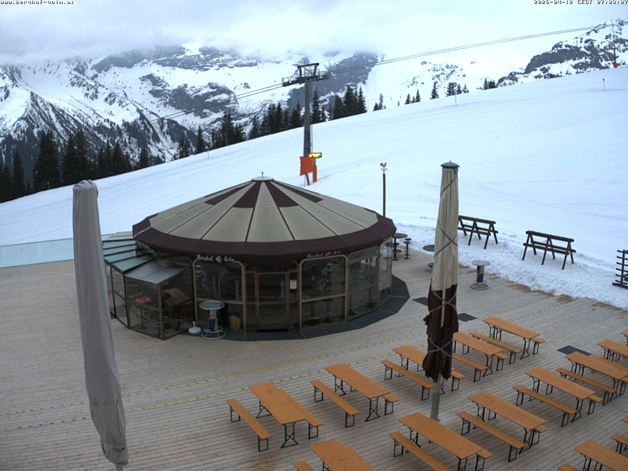 Archived image Webcam mountain restaurant "Berghof Golm", Vorarlberg