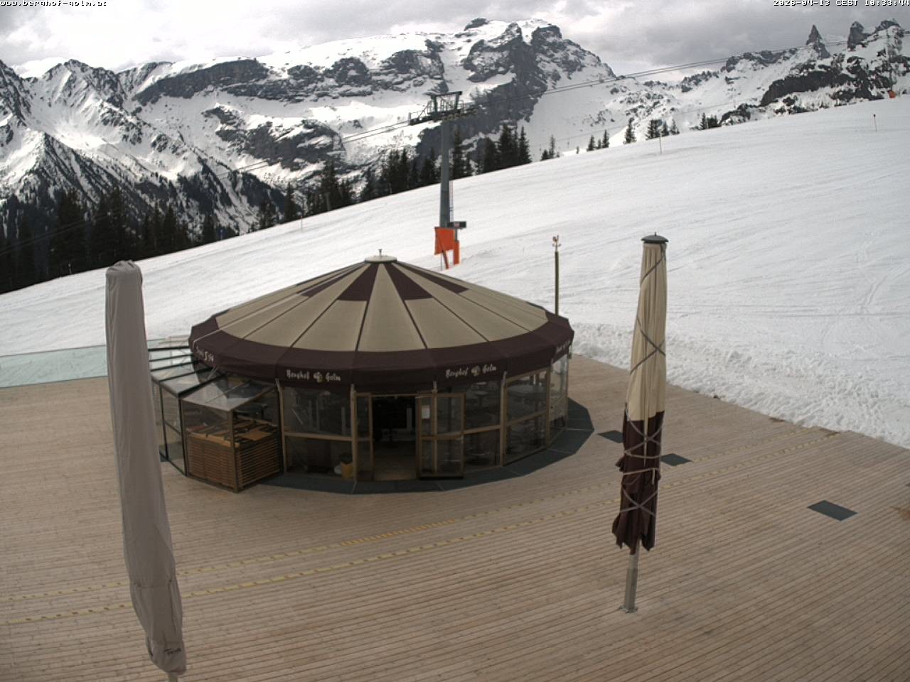 Archived image Webcam mountain restaurant "Berghof Golm", Vorarlberg