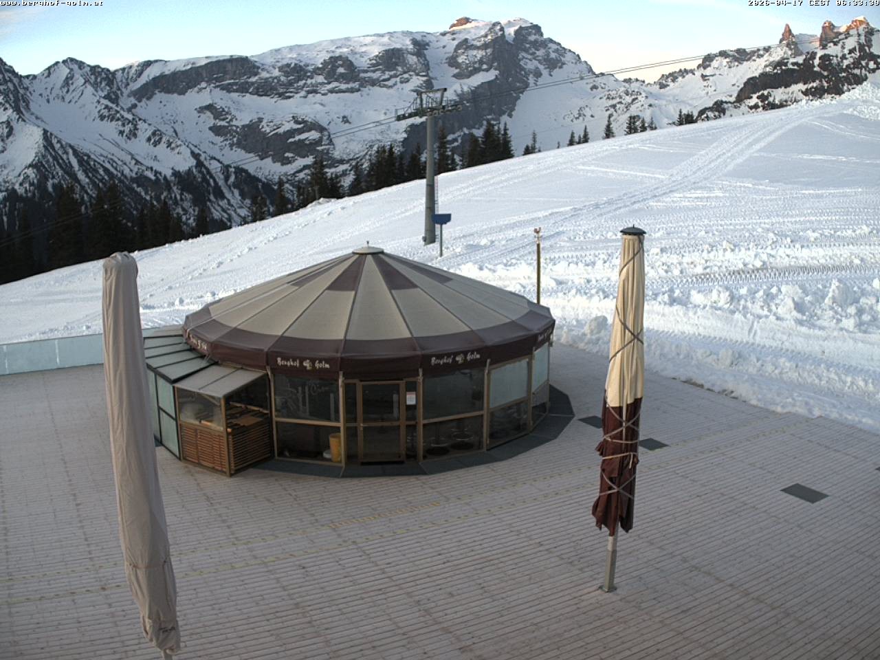 Archived image Webcam mountain restaurant "Berghof Golm", Vorarlberg