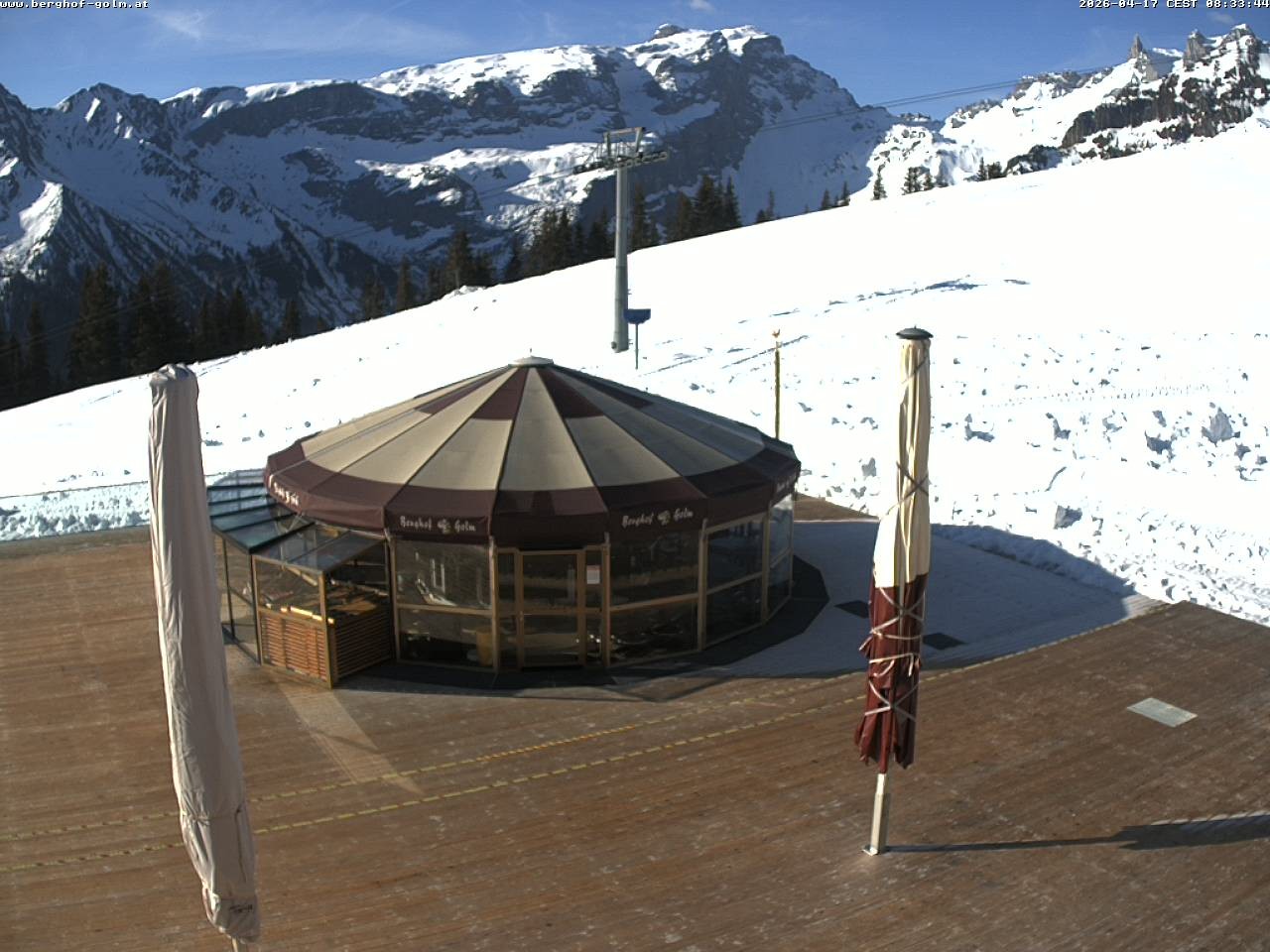 Archived image Webcam mountain restaurant "Berghof Golm", Vorarlberg