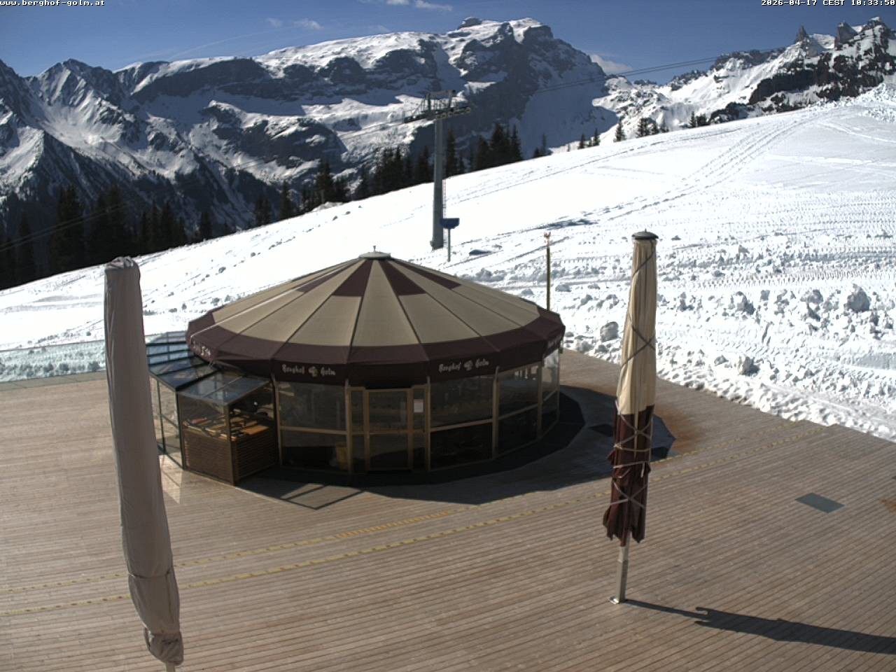 Archived image Webcam mountain restaurant "Berghof Golm", Vorarlberg