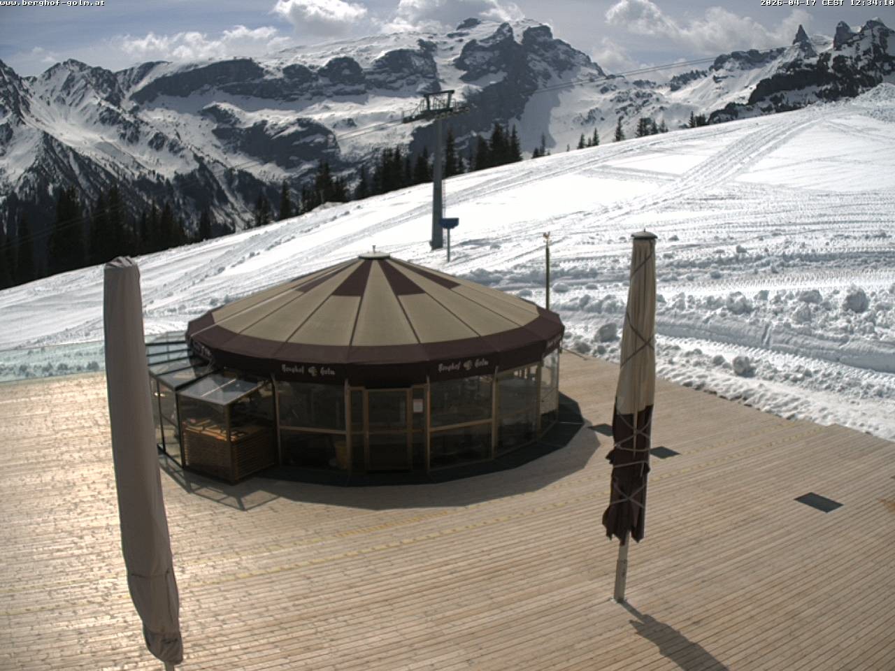 Archived image Webcam mountain restaurant "Berghof Golm", Vorarlberg