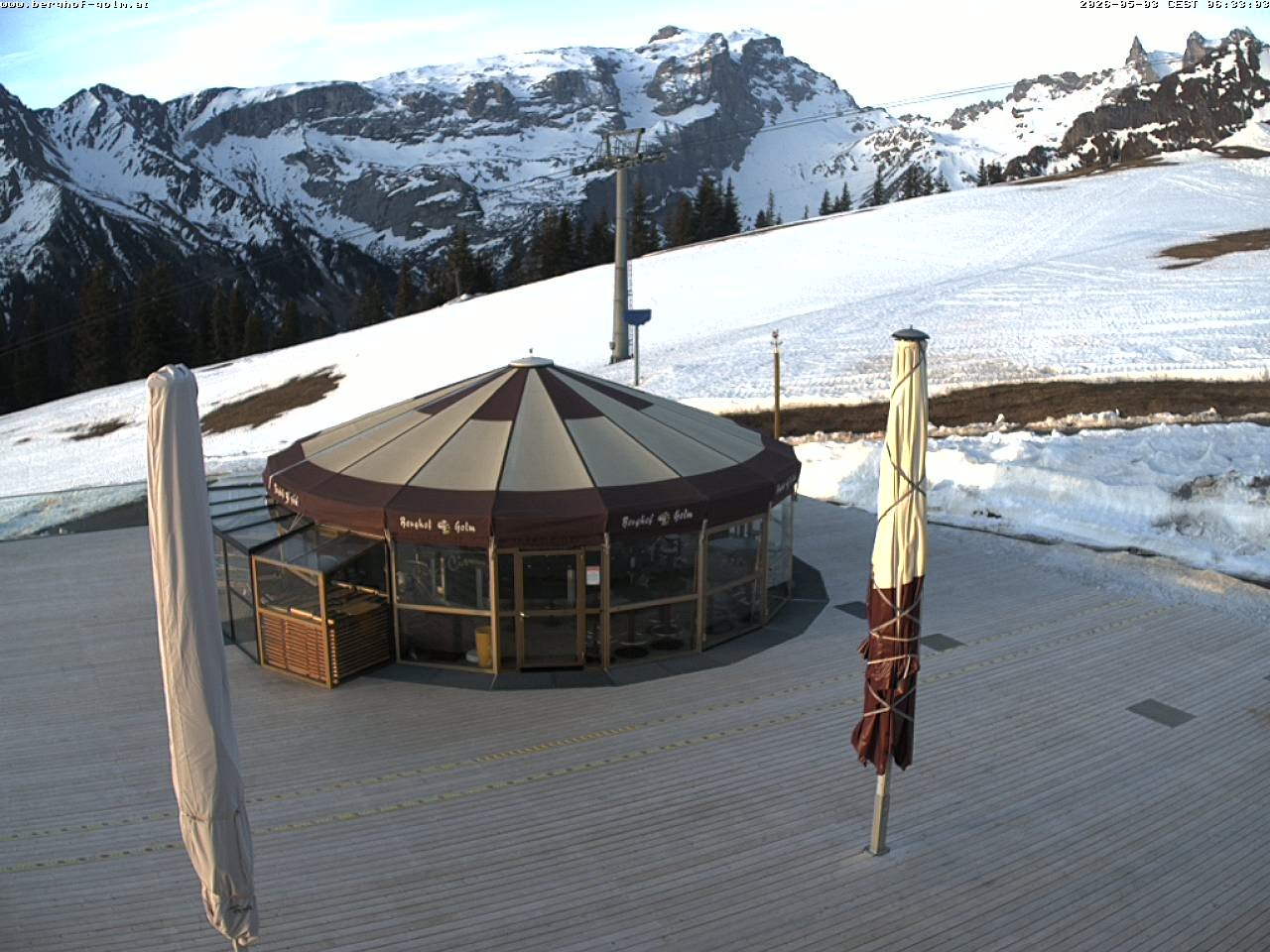 Archived image Webcam mountain restaurant "Berghof Golm", Vorarlberg