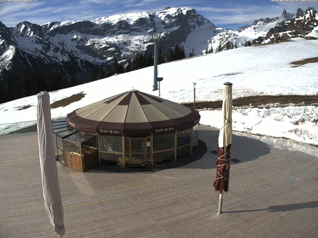 Archived image Webcam mountain restaurant "Berghof Golm", Vorarlberg