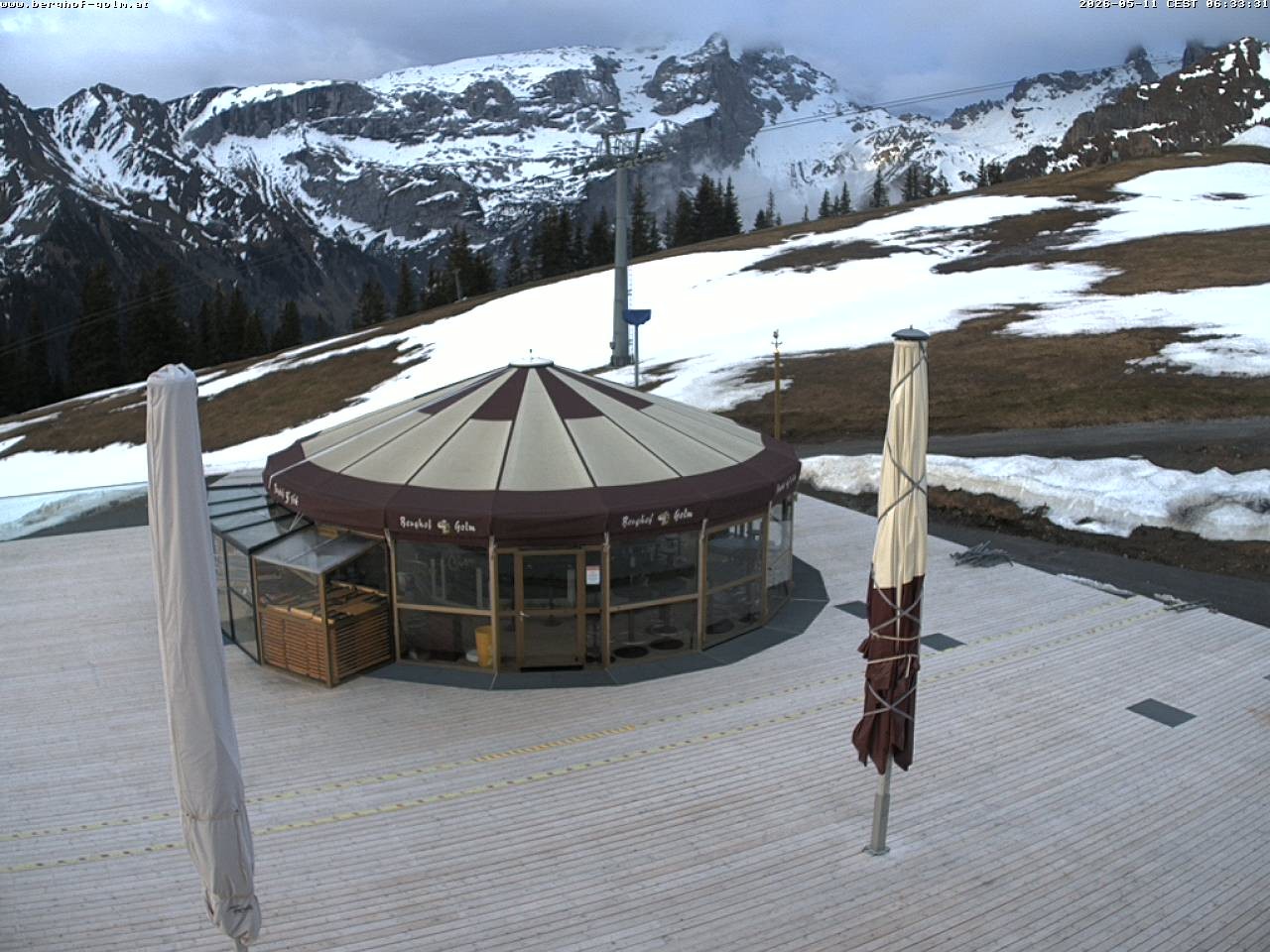 Archived image Webcam mountain restaurant "Berghof Golm", Vorarlberg