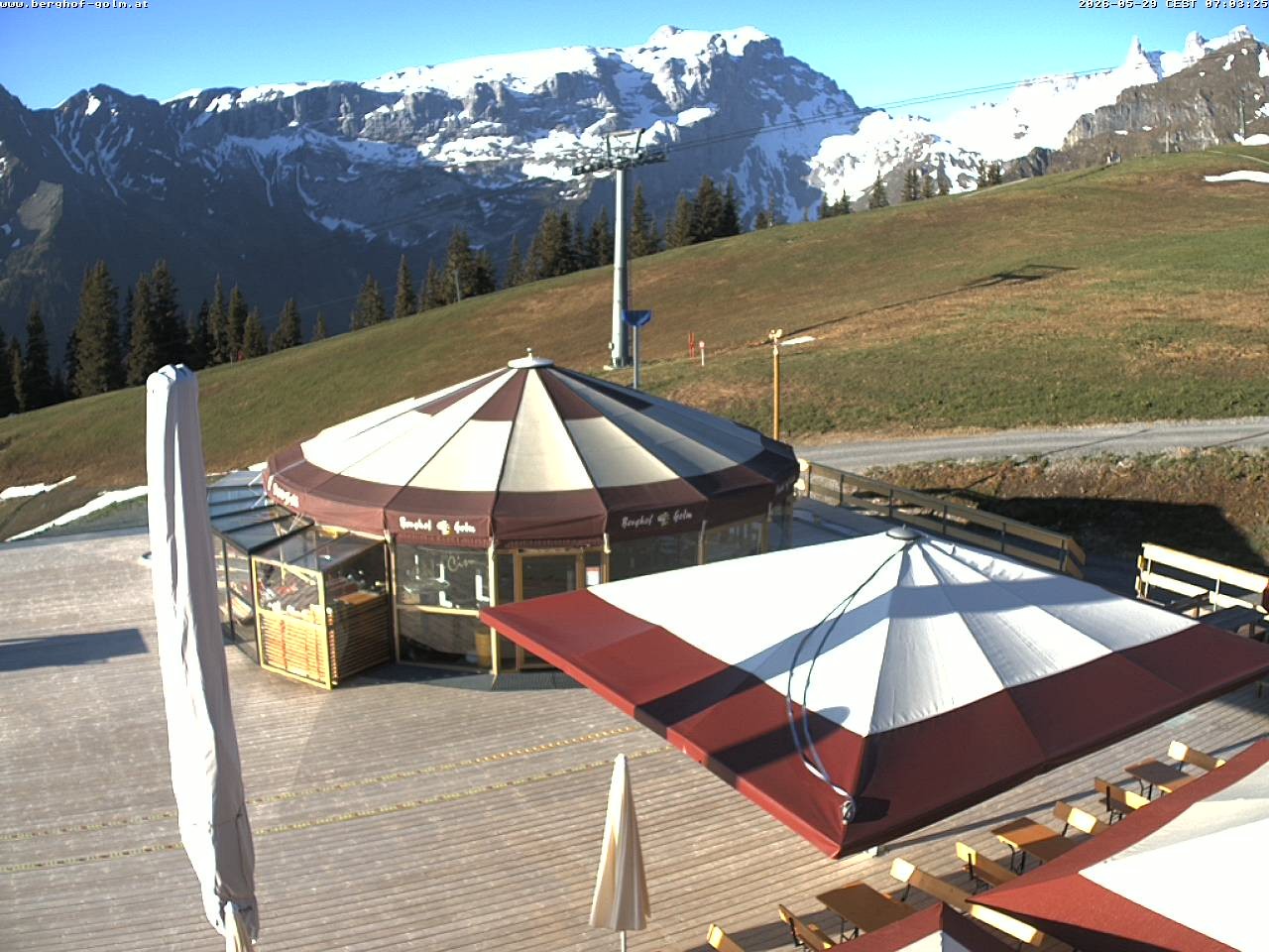 Archived image Webcam mountain restaurant "Berghof Golm", Vorarlberg
