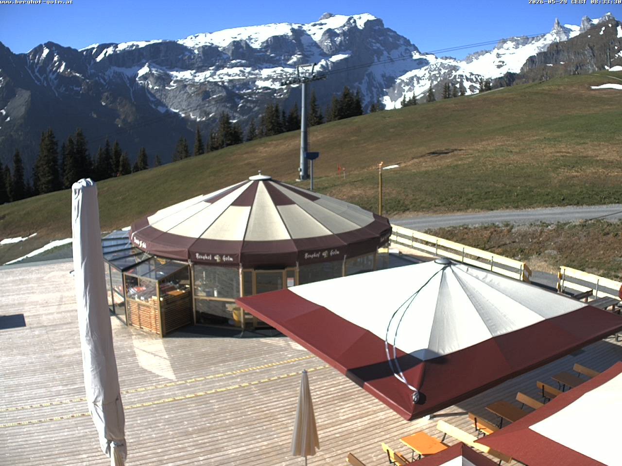 Archived image Webcam mountain restaurant "Berghof Golm", Vorarlberg